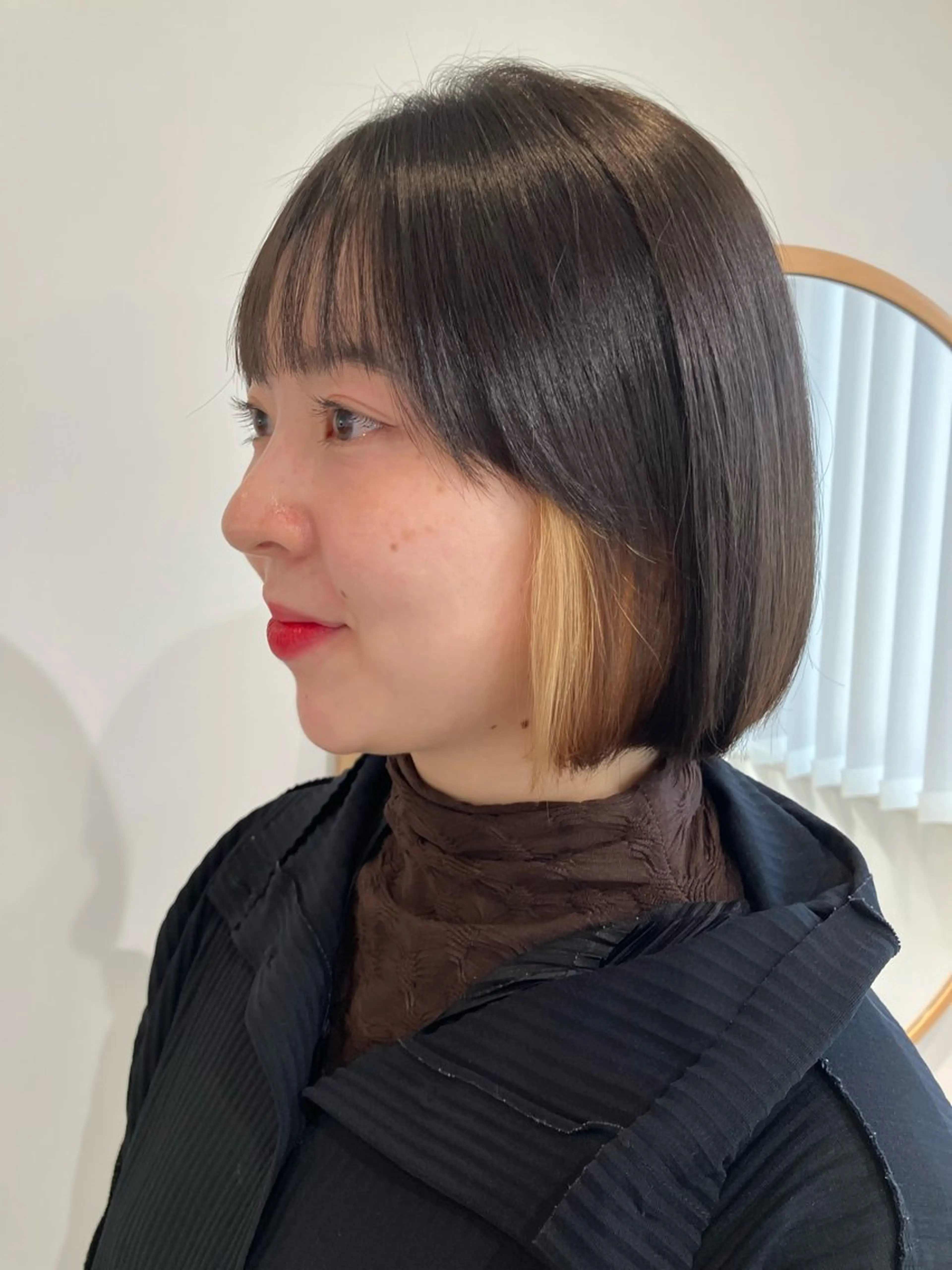 ミディアム 韓国レイヤー/ショー ト/nodokaのヘアスタイル