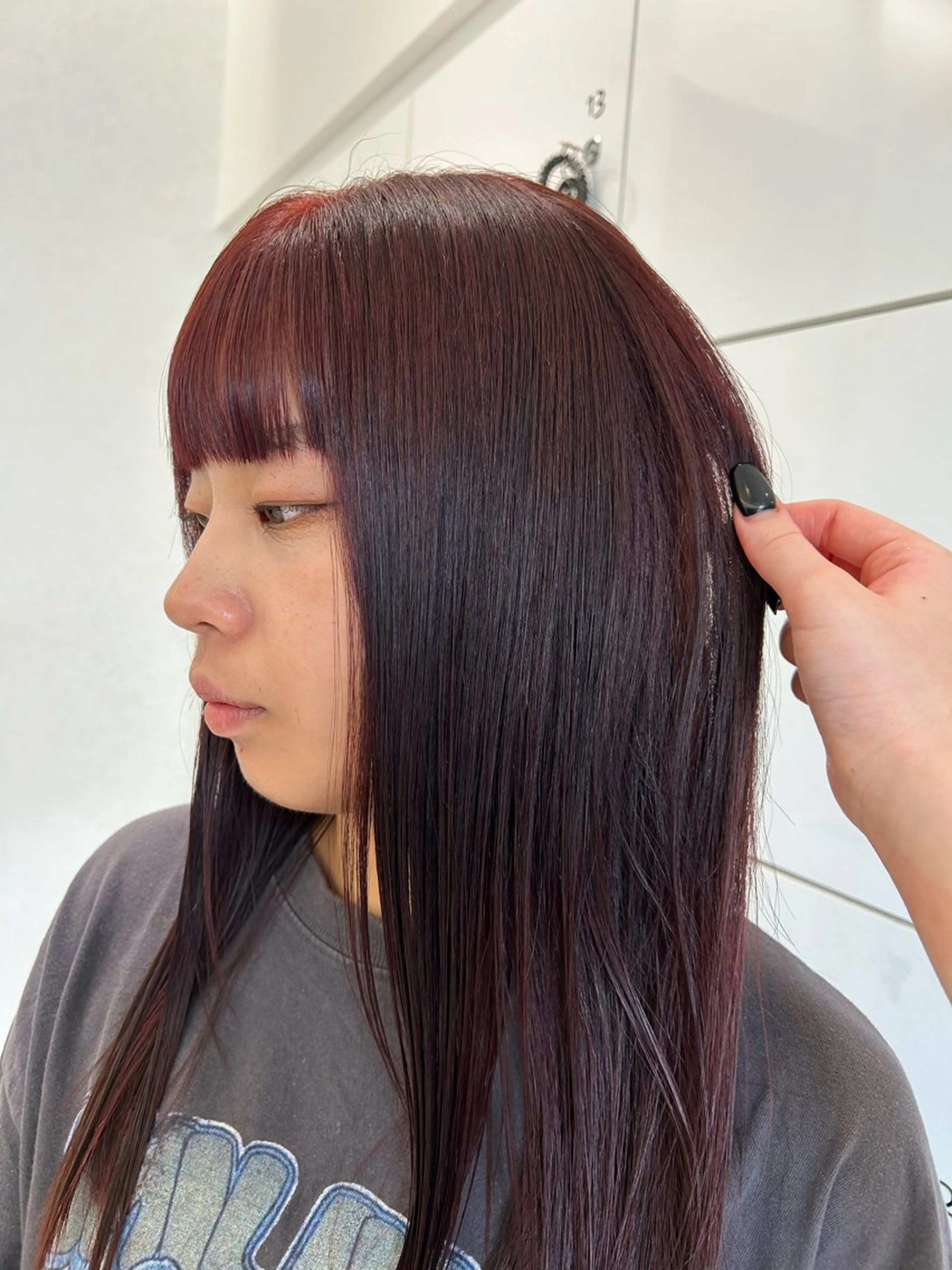 ロング カラー レッドカラー ウノプリール茶屋町店所属・Hotaru/梅田 /茶屋町のヘアスタイル