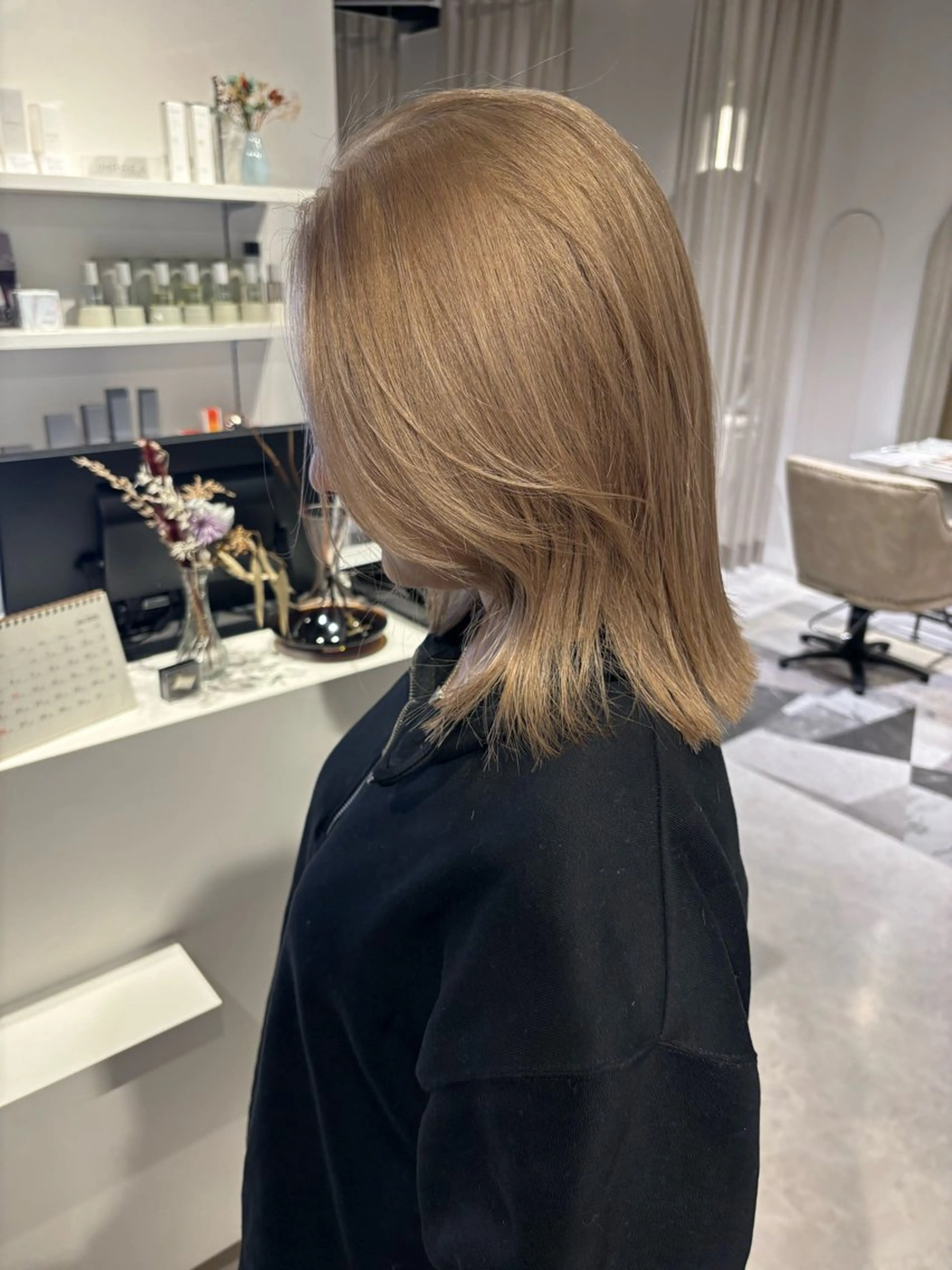 カラー ブロンド 竹堂 綾汰のヘアスタイル