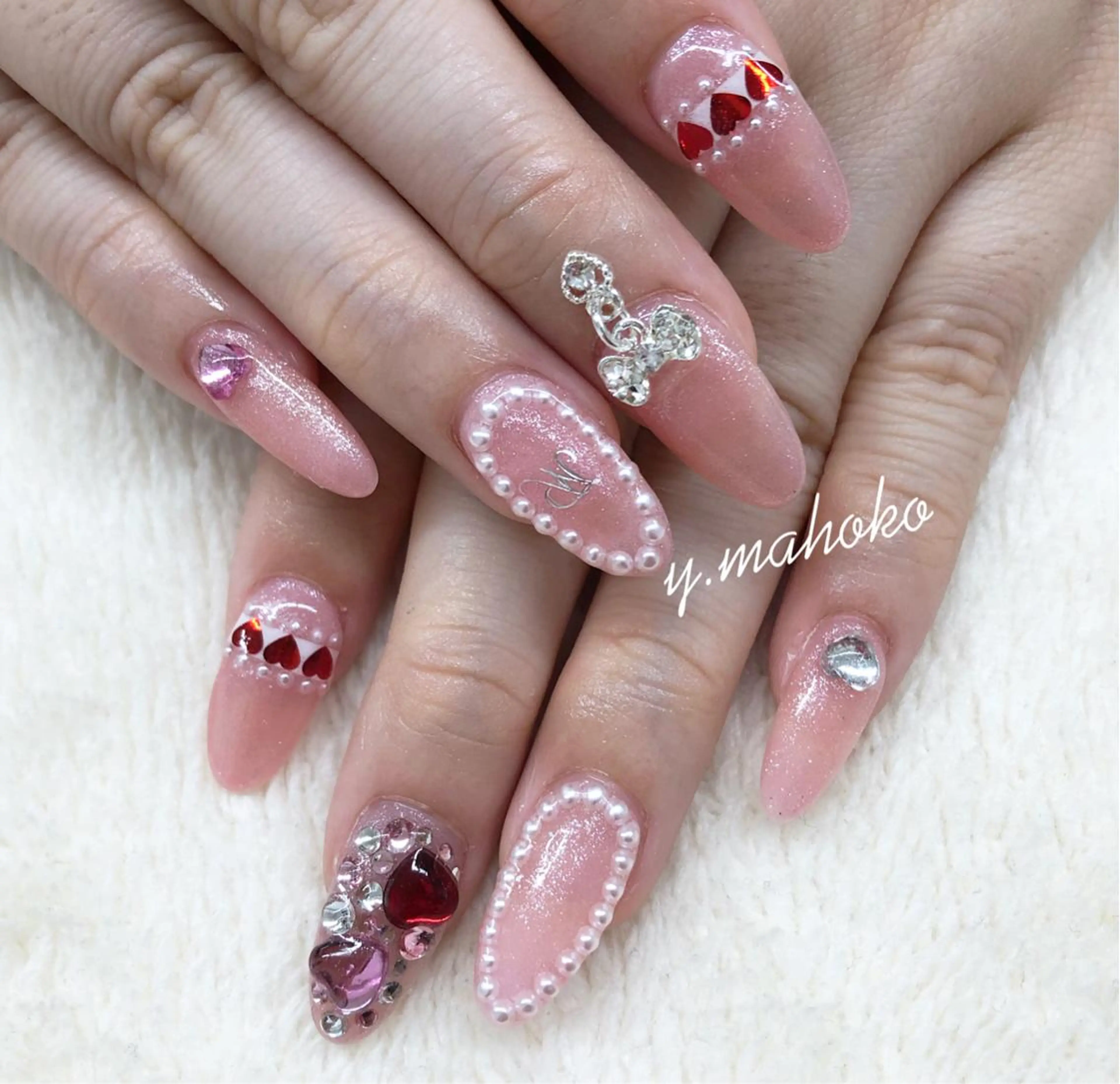 ネイル ハンドネイル She nail studio 原宿所属・パラジェル有/ スカルプ/mahoのネイルデザイン