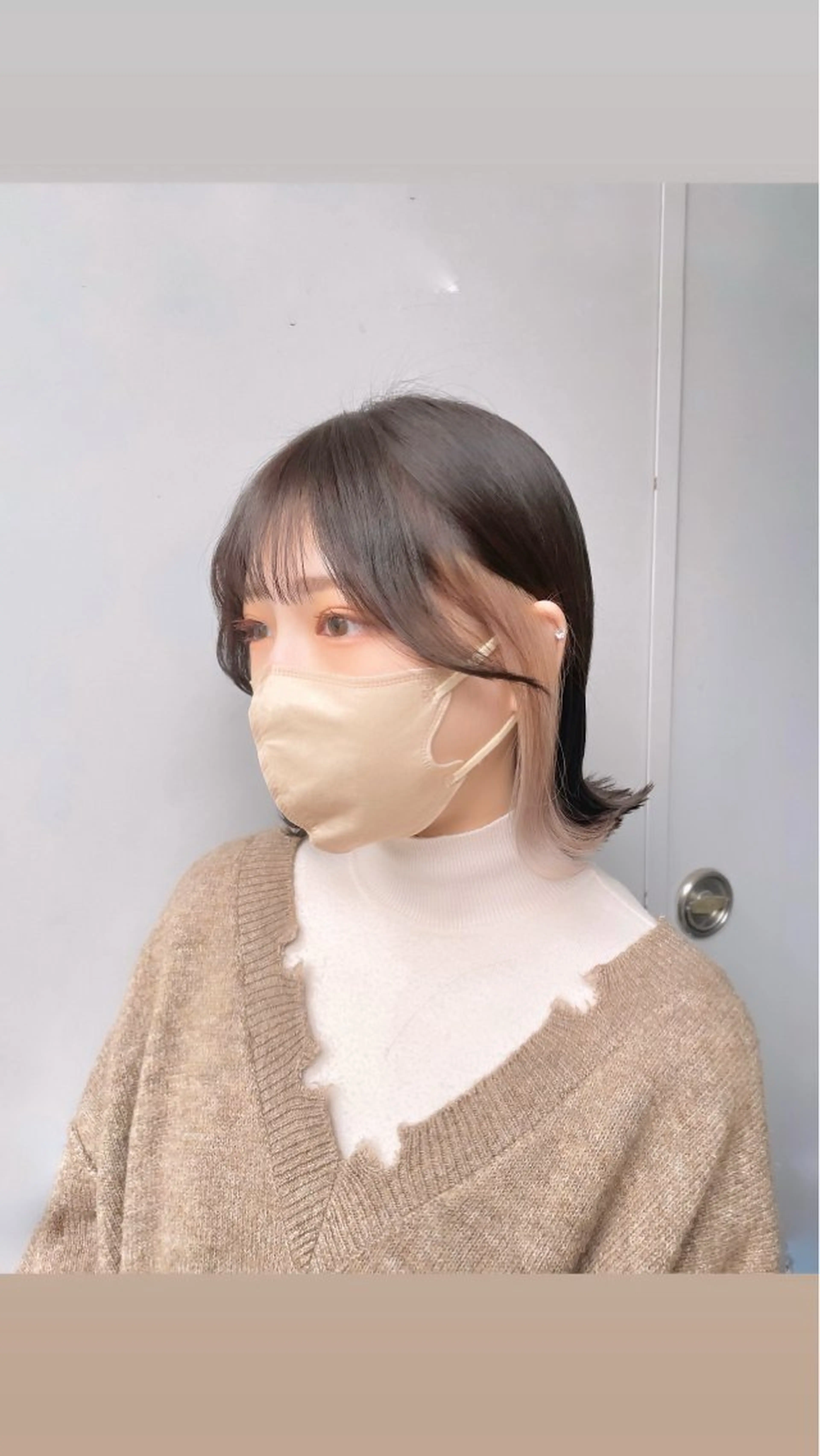 カラー ヘアカラー トリートメント 透明感ベージュ🤎 ナチュラルレイヤーのヘアスタイル