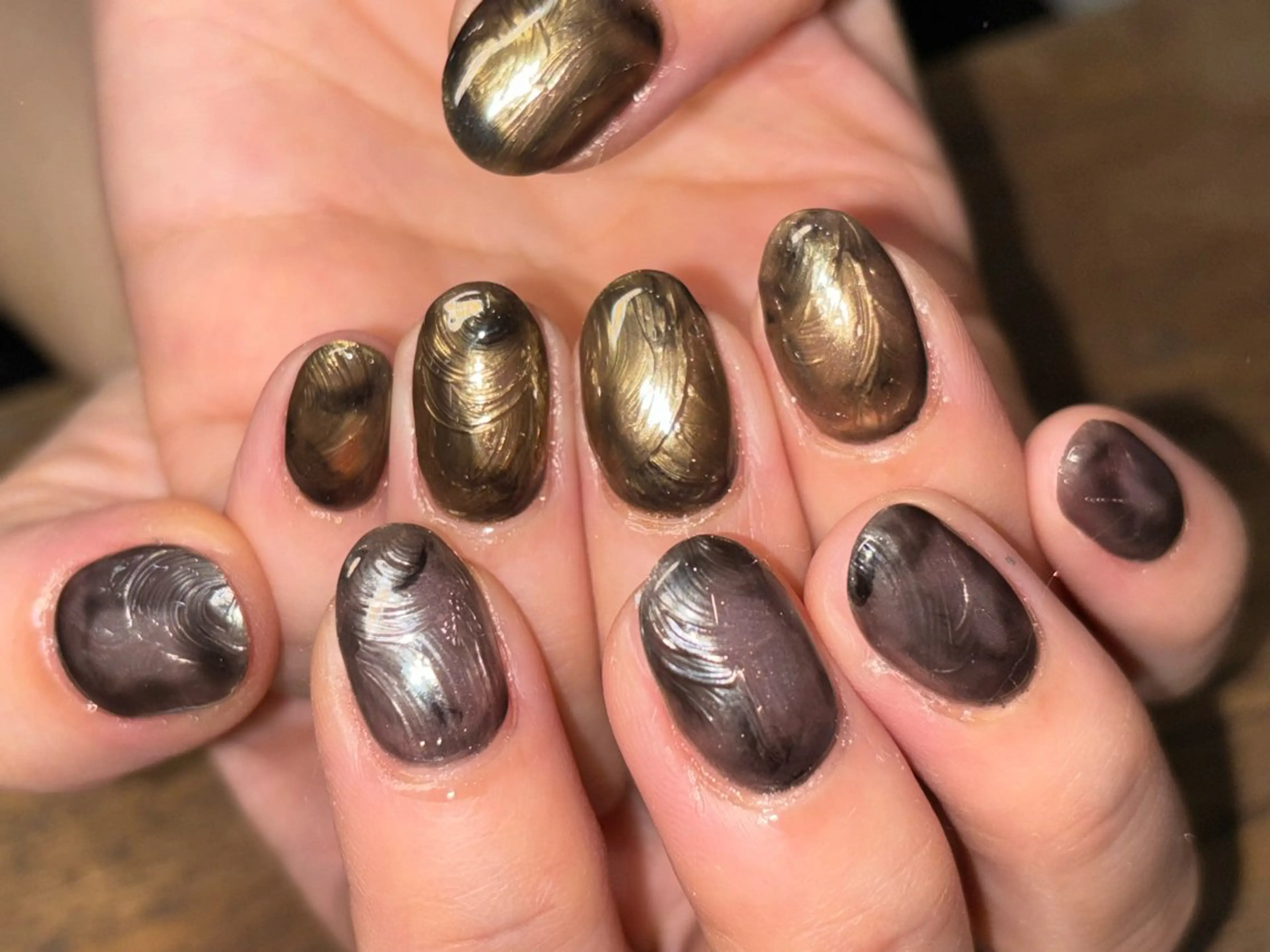 ネイル ワンカラーネイル NICO nail中野所属・辻 果楠のネイルデザイン