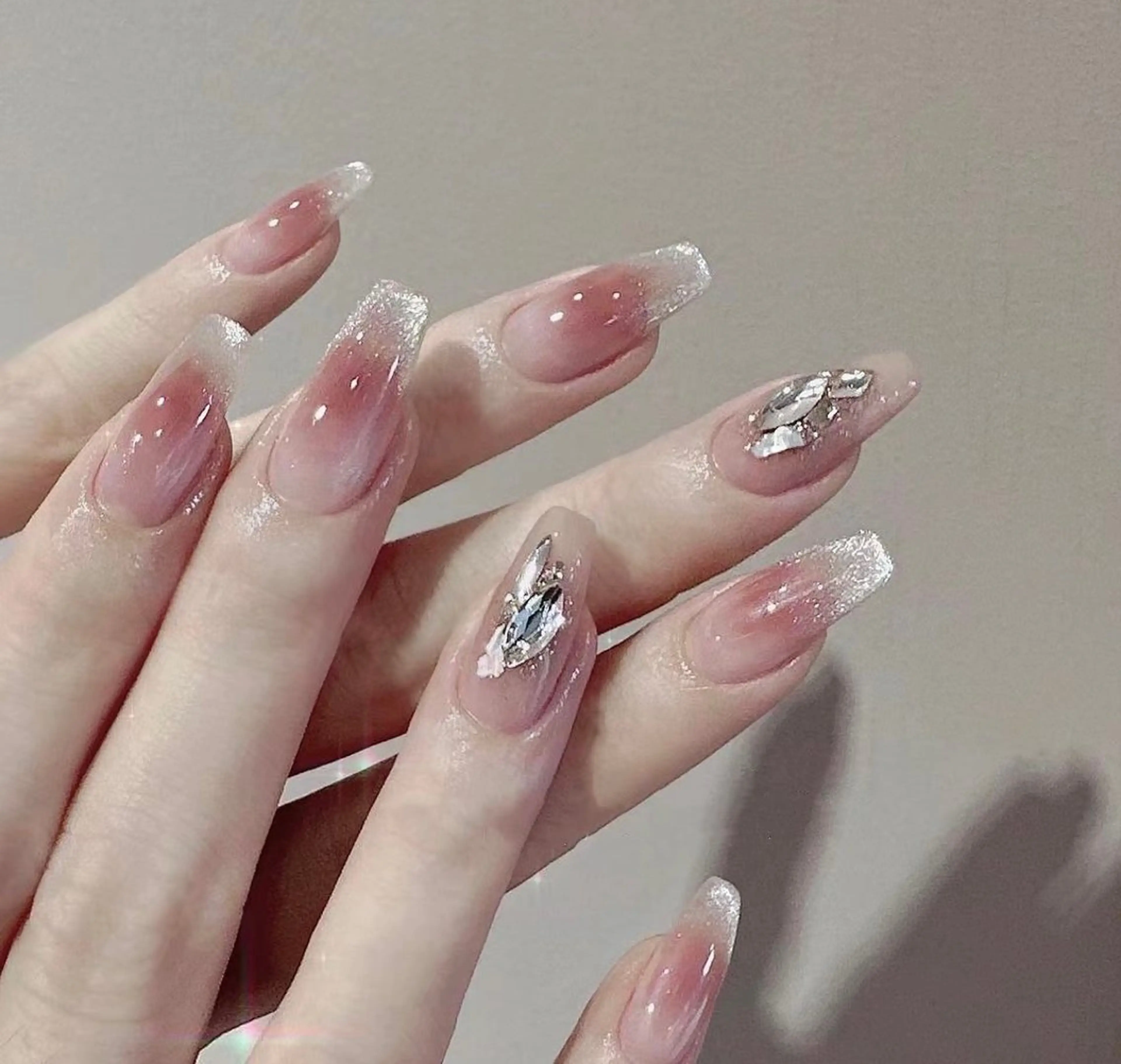 【自爪】🔥40%🈹️Ins話題チークマグネットフレンチ&チークマグネットグラデーション(7日以内直し無料)の写真