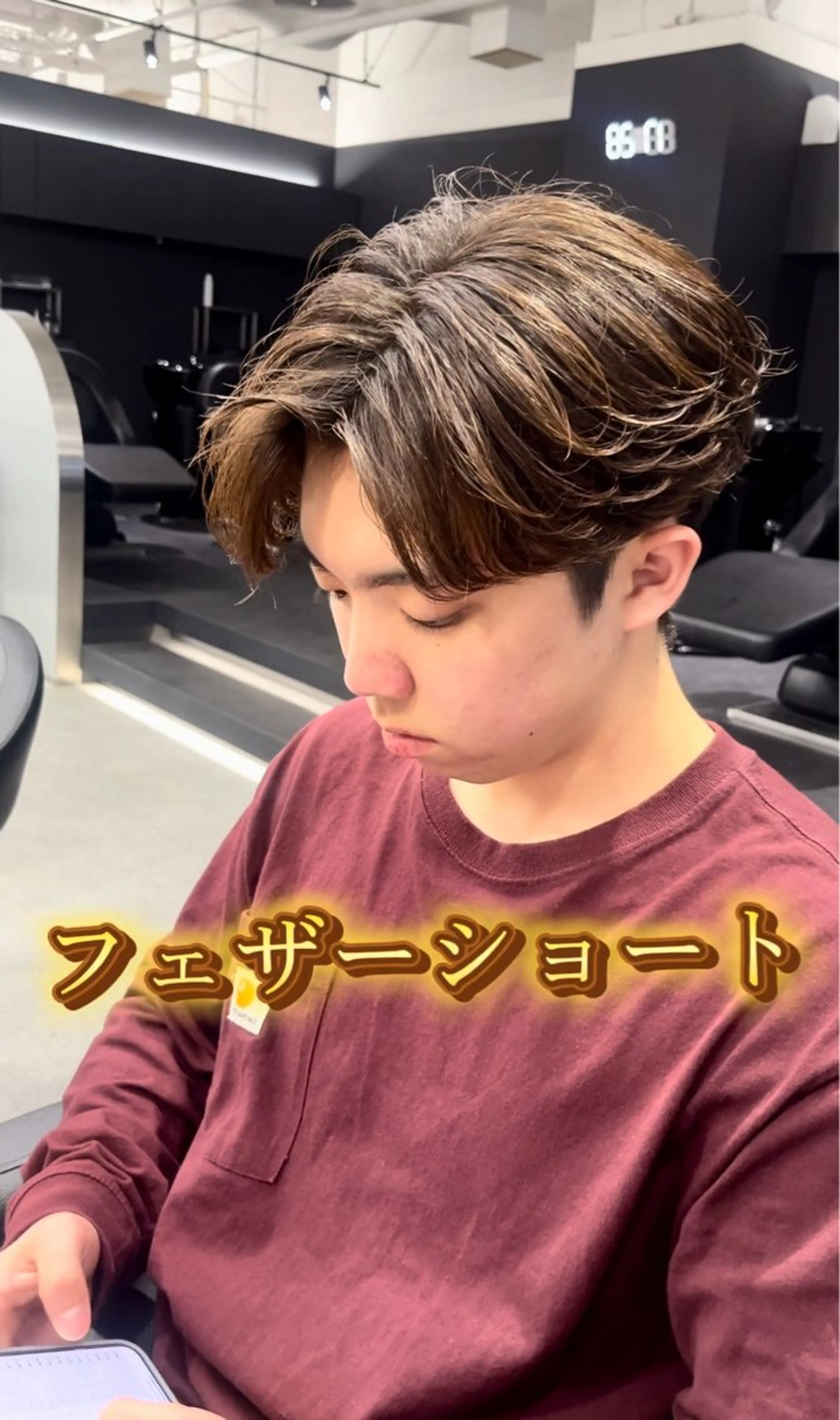 ヘアアレンジ メンズ フェザーオーダー Ｎｏ．1美容師のヘアスタイル