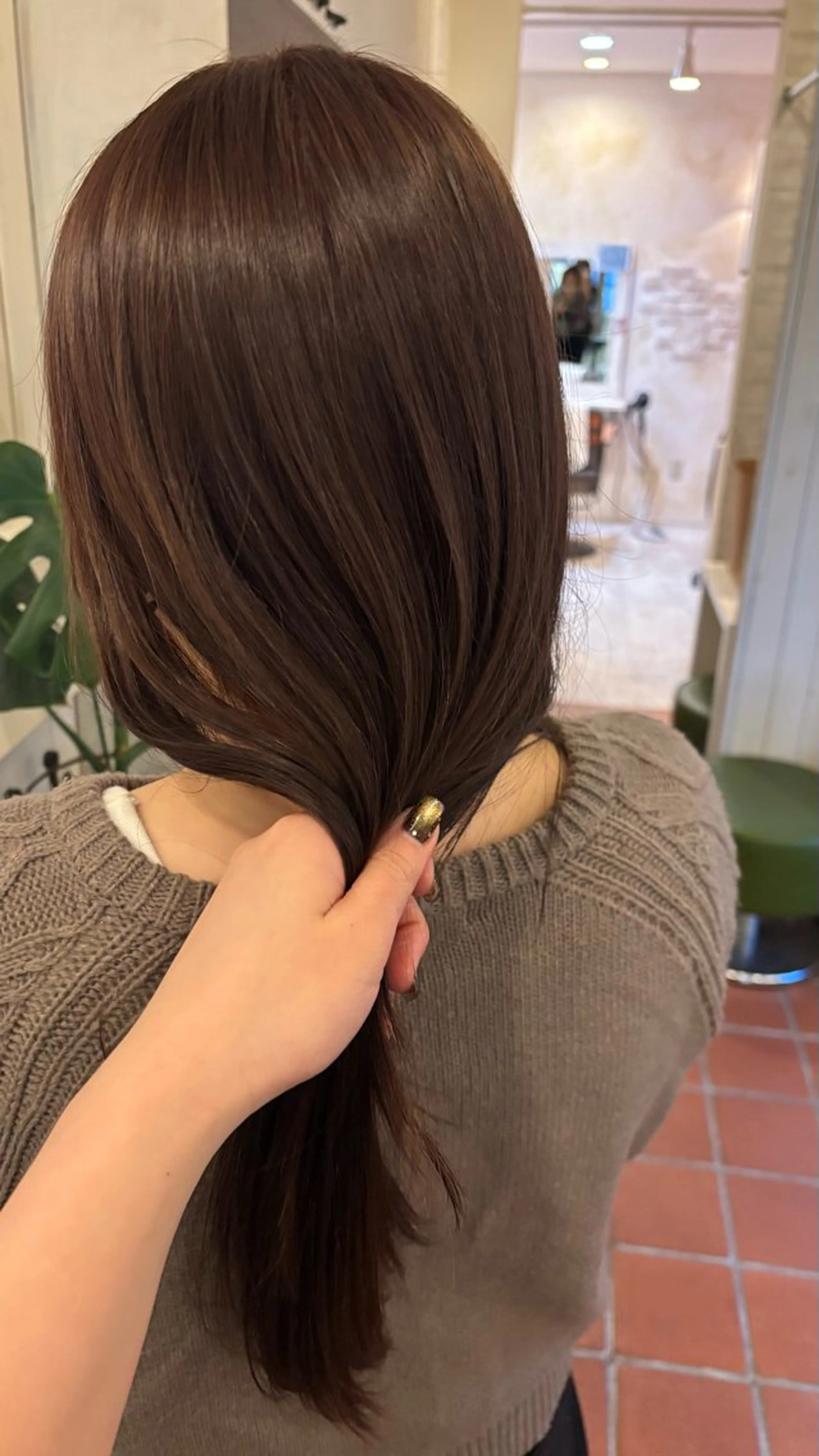 セミロング カラー ブラウンカラー ヘアカラー little garden/樹里のヘアスタイル