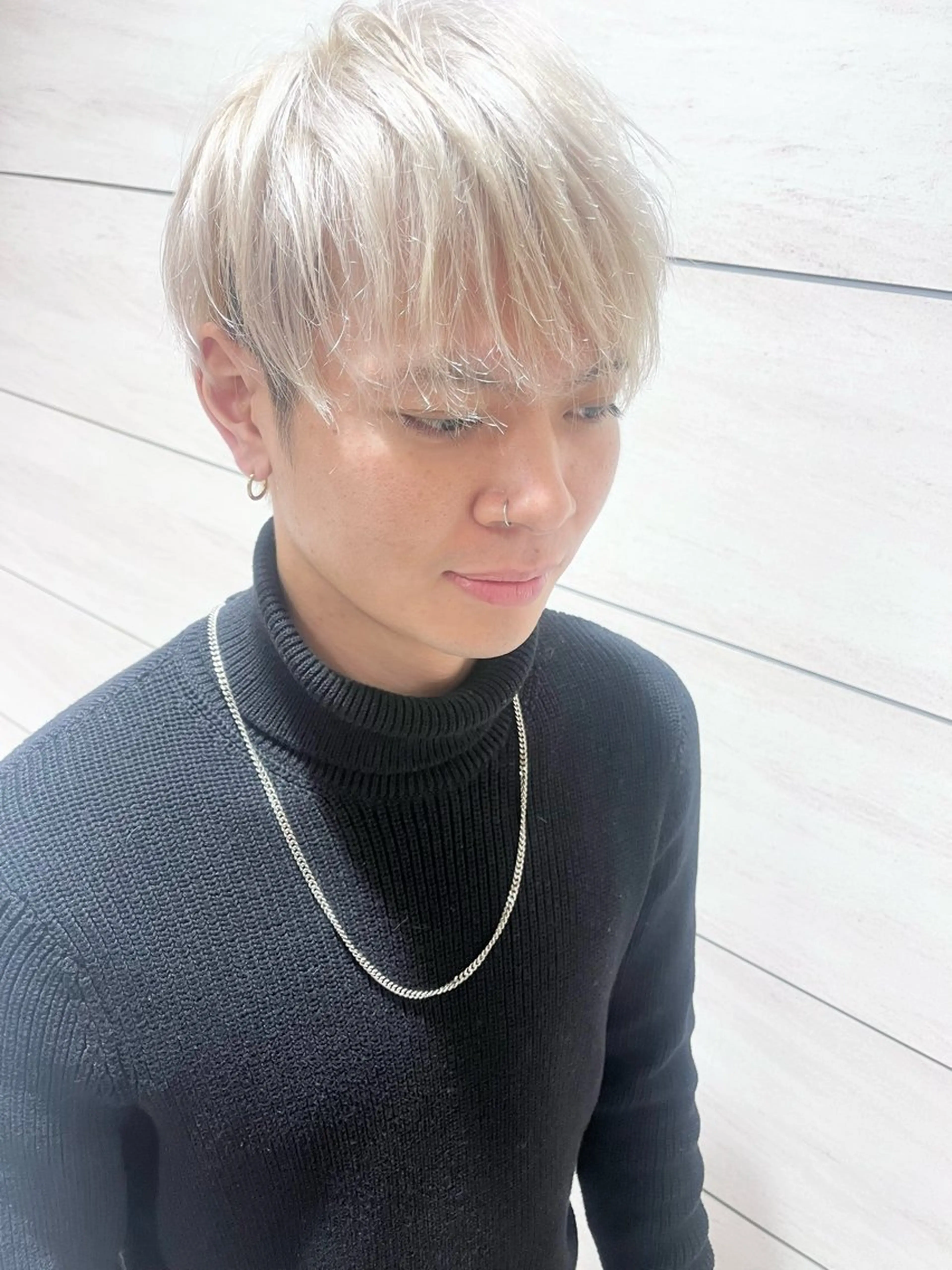 ショート カラー メンズ ヘアカラー noll【今池駅前】 池田碧花のマツエク・マツパデザイン