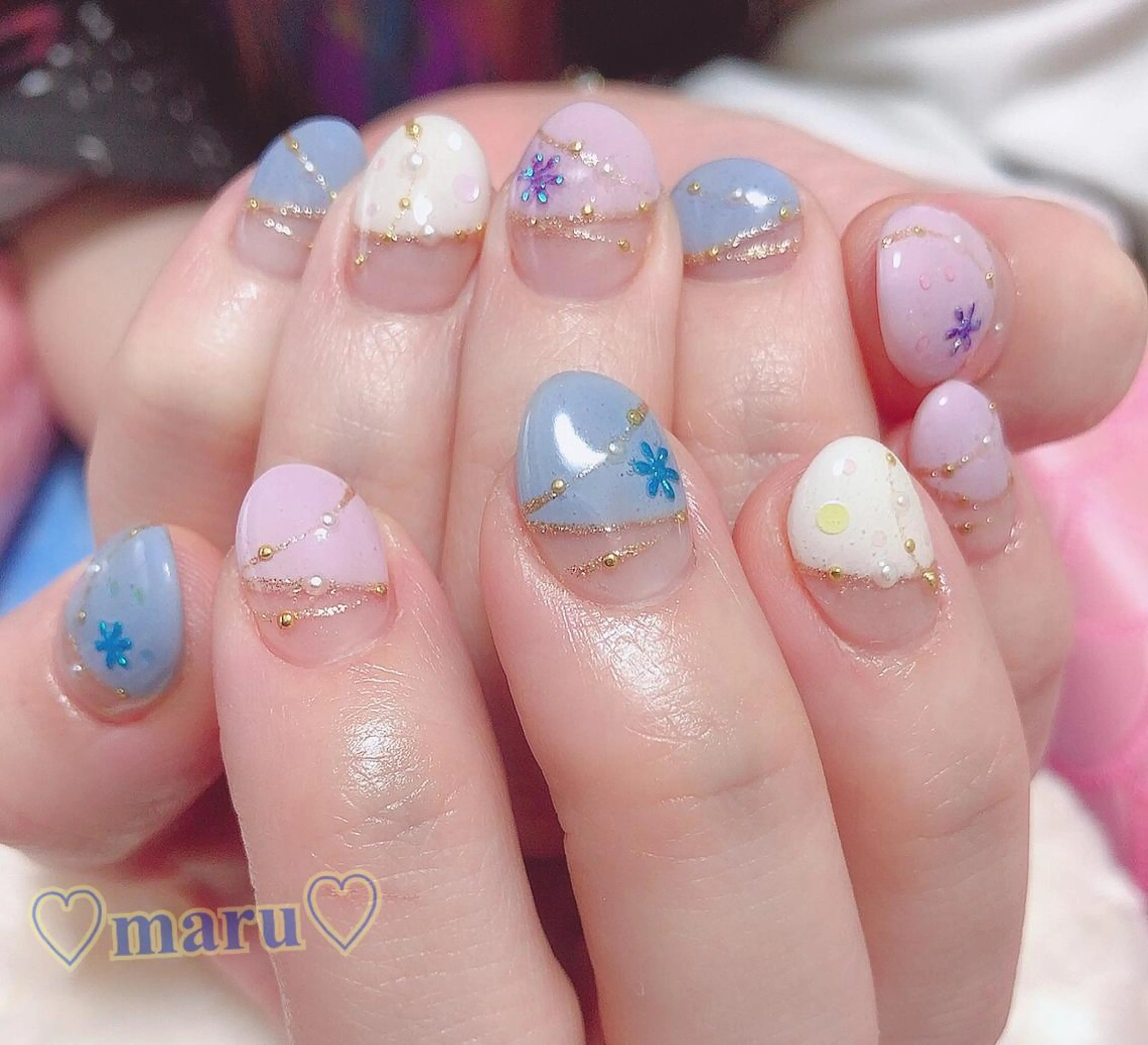 ネイル ハンドネイル フットネイル まるみ ♡のネイルデザイン