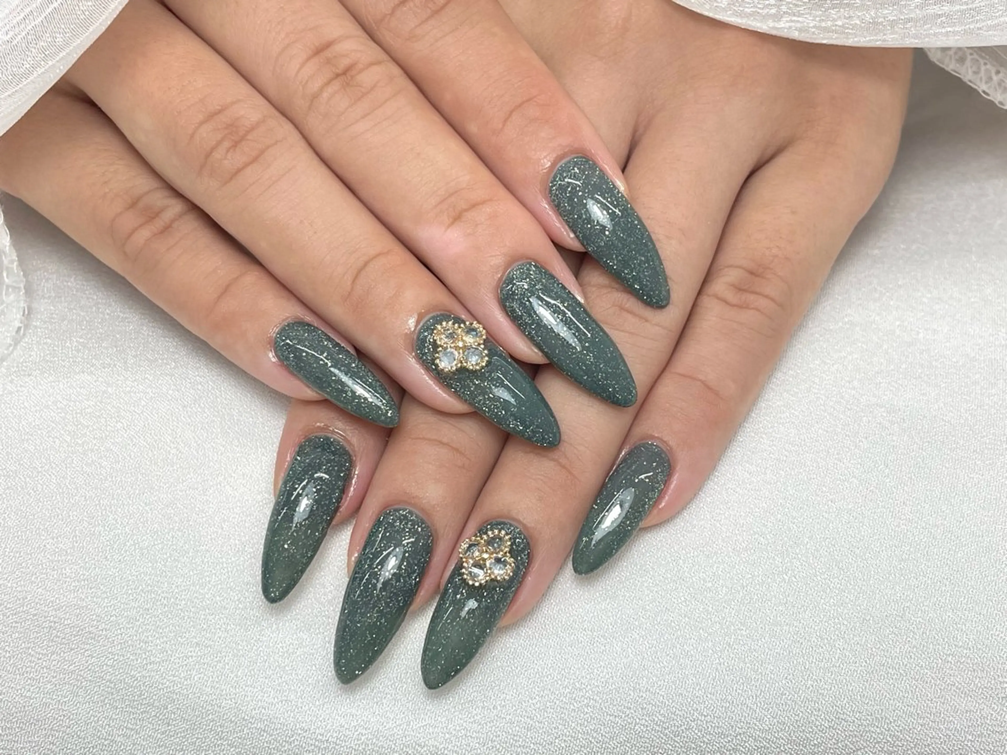 ネイル ワンカラーネイル 夏 目のネイルデザイン