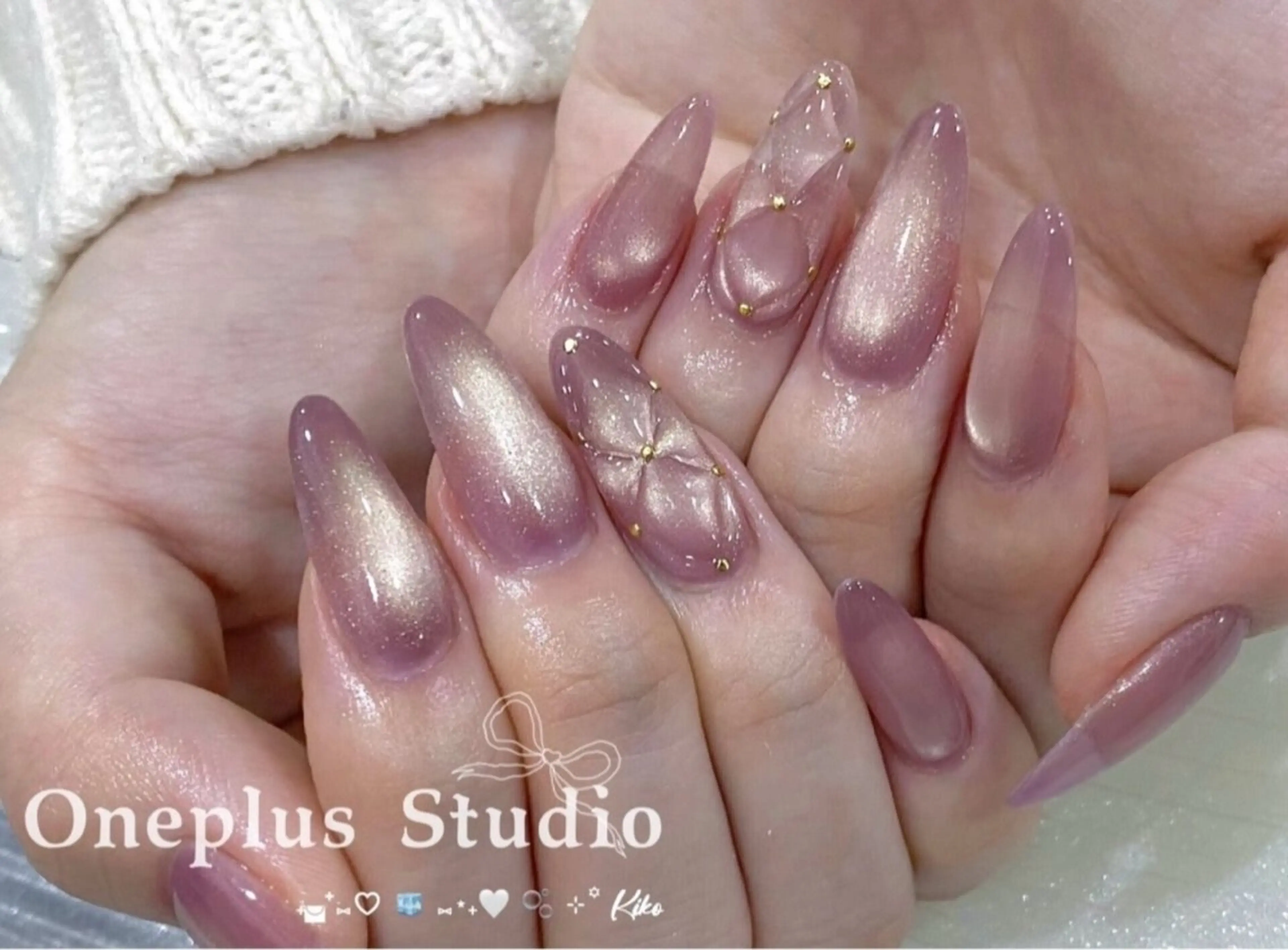 カラー ハンドネイル oneplus cocoのネイルデザイン