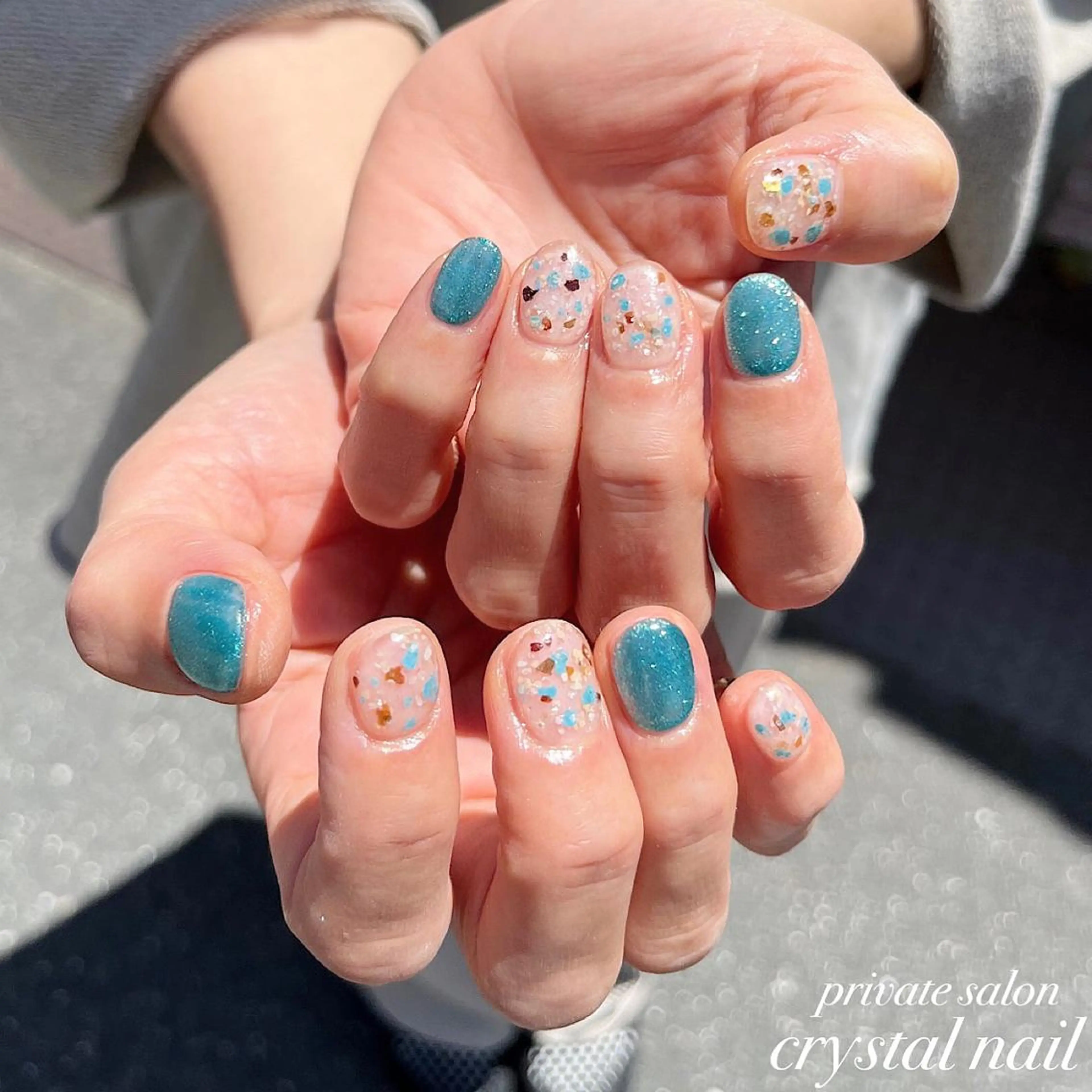 ネイル 夏ネイル Crystal Nailのネイルデザイン