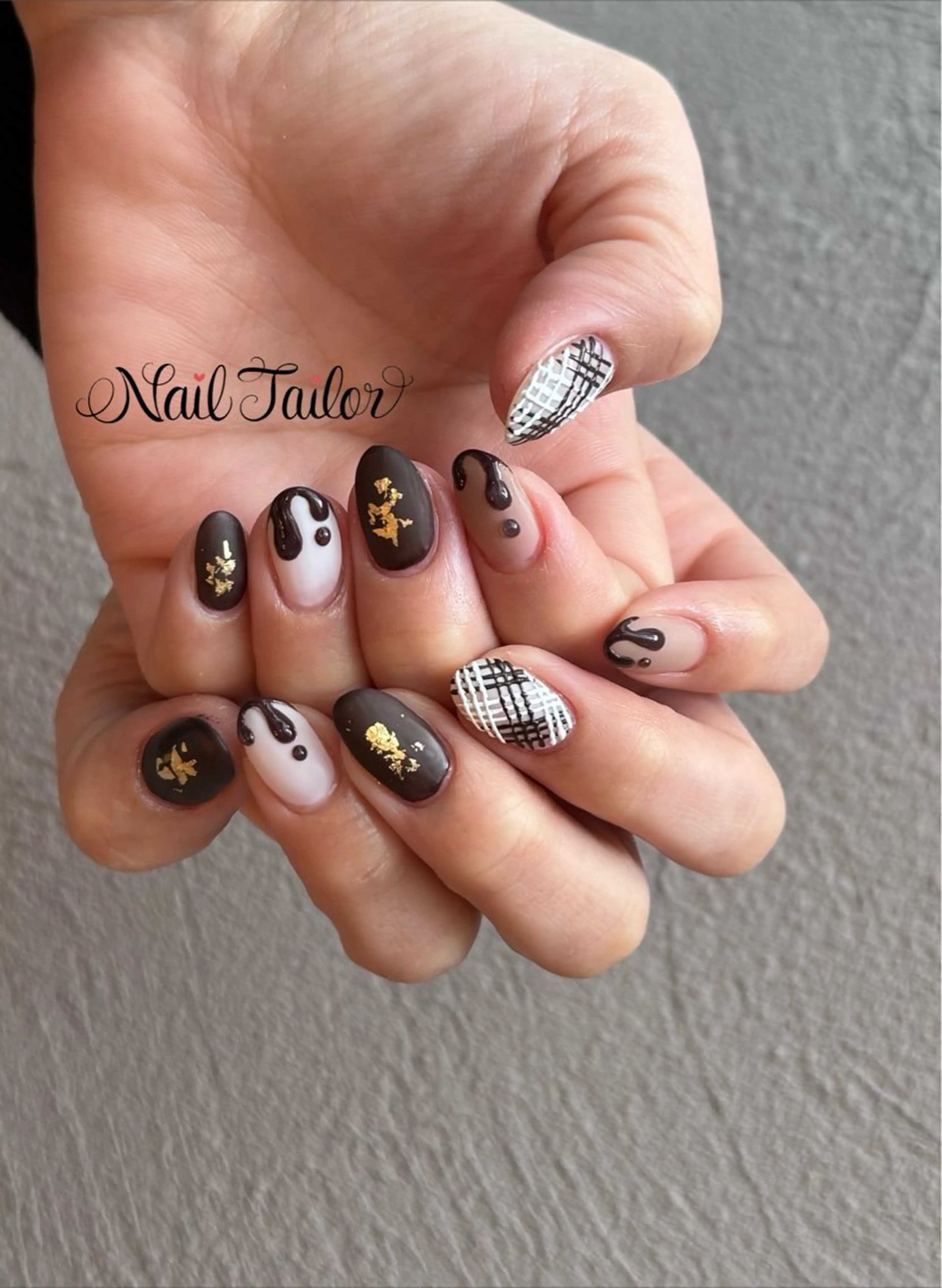 ネイル マットネイル 持ち込み バレンタイン ハンドネイル 〜Nail Tailor〜 ネイルテイラー所属・NailTailor ネイルテイラーのネイルデザイン