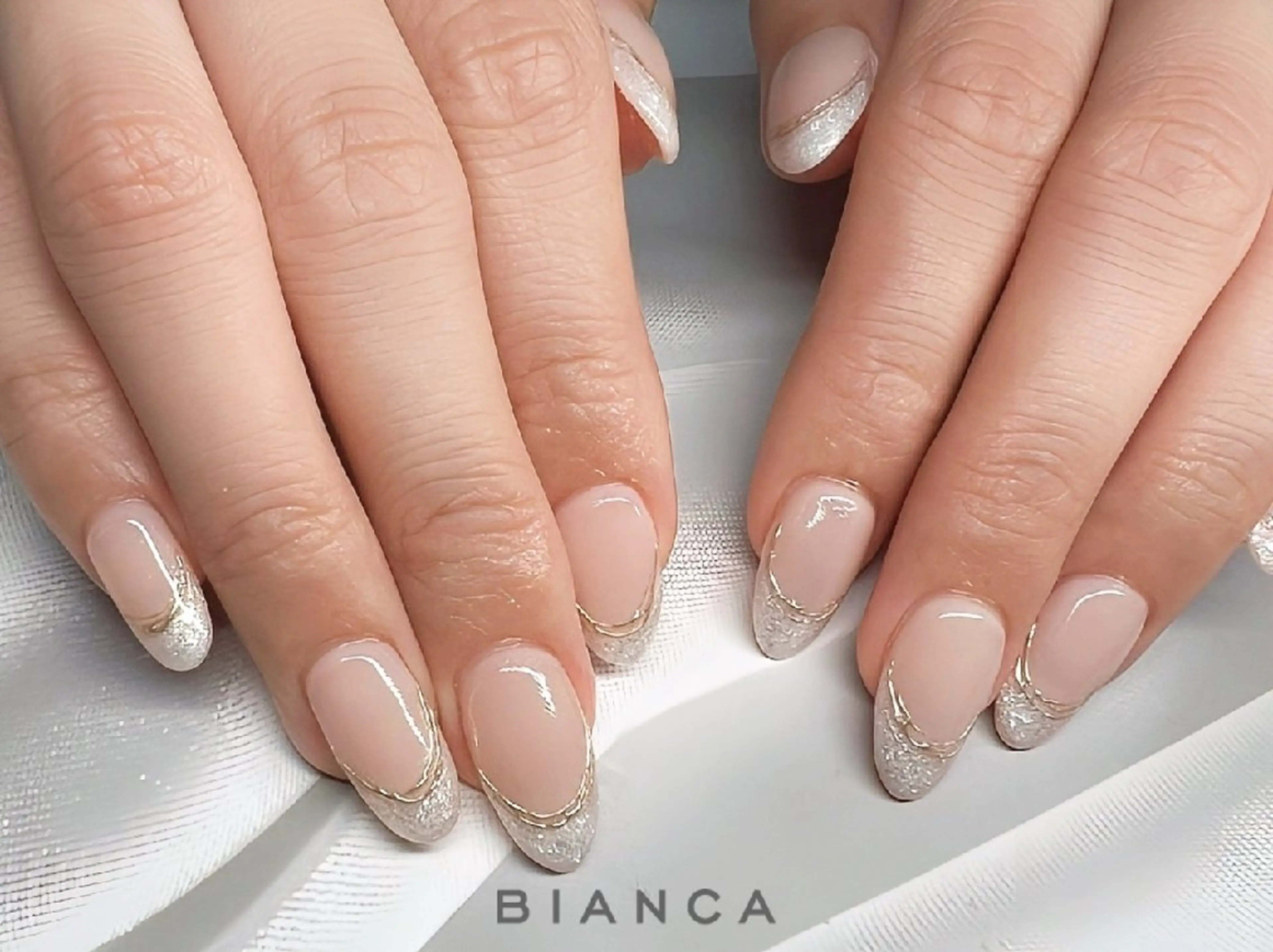 ネイル フレンチネイル ハンドネイル Bianca浦和西口 ⭐mitoのネイルデザイン