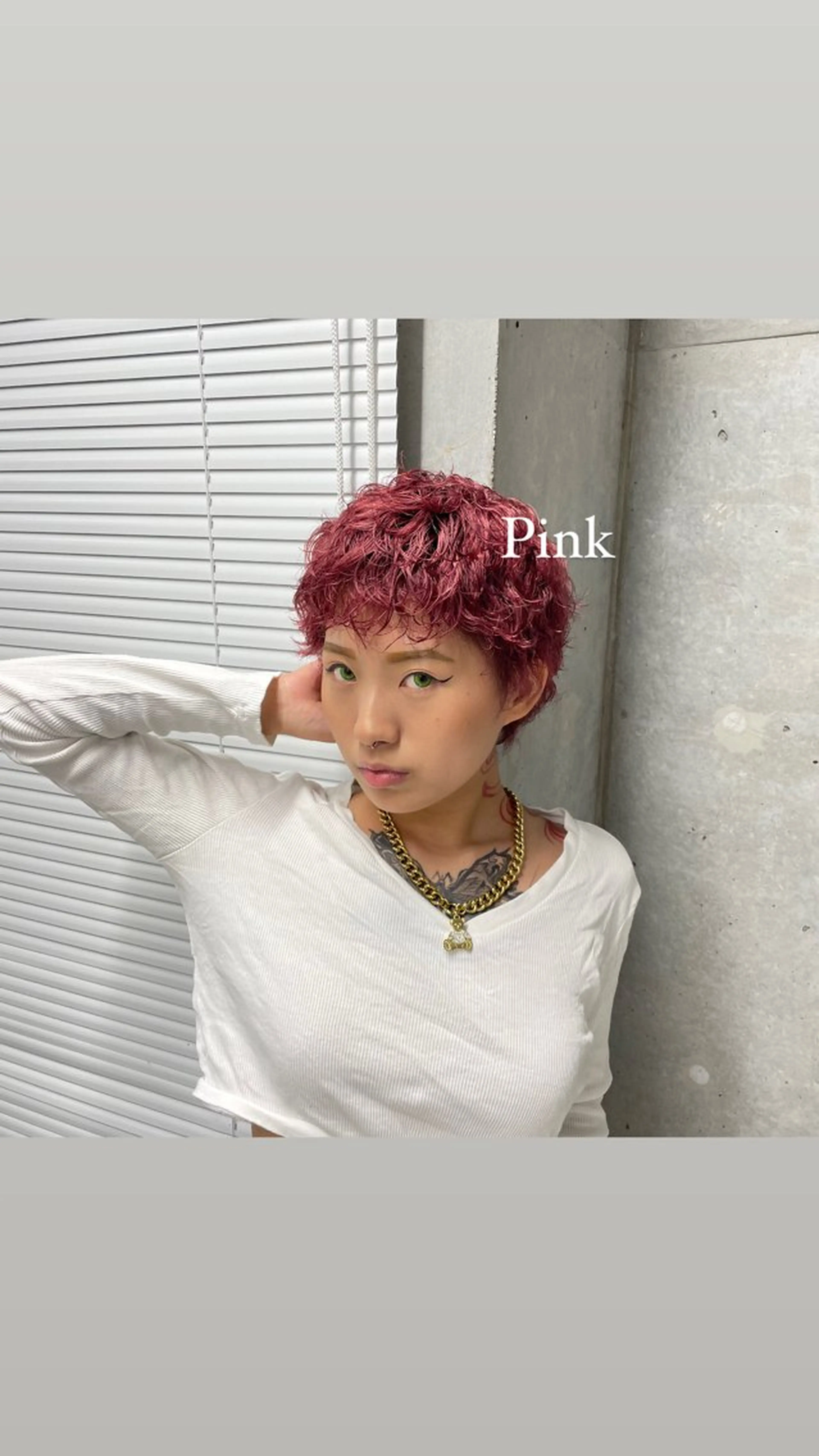 ショート カラー ヘアカラー ハイトーン/ボブ /HBL/AYUNAのヘアスタイル