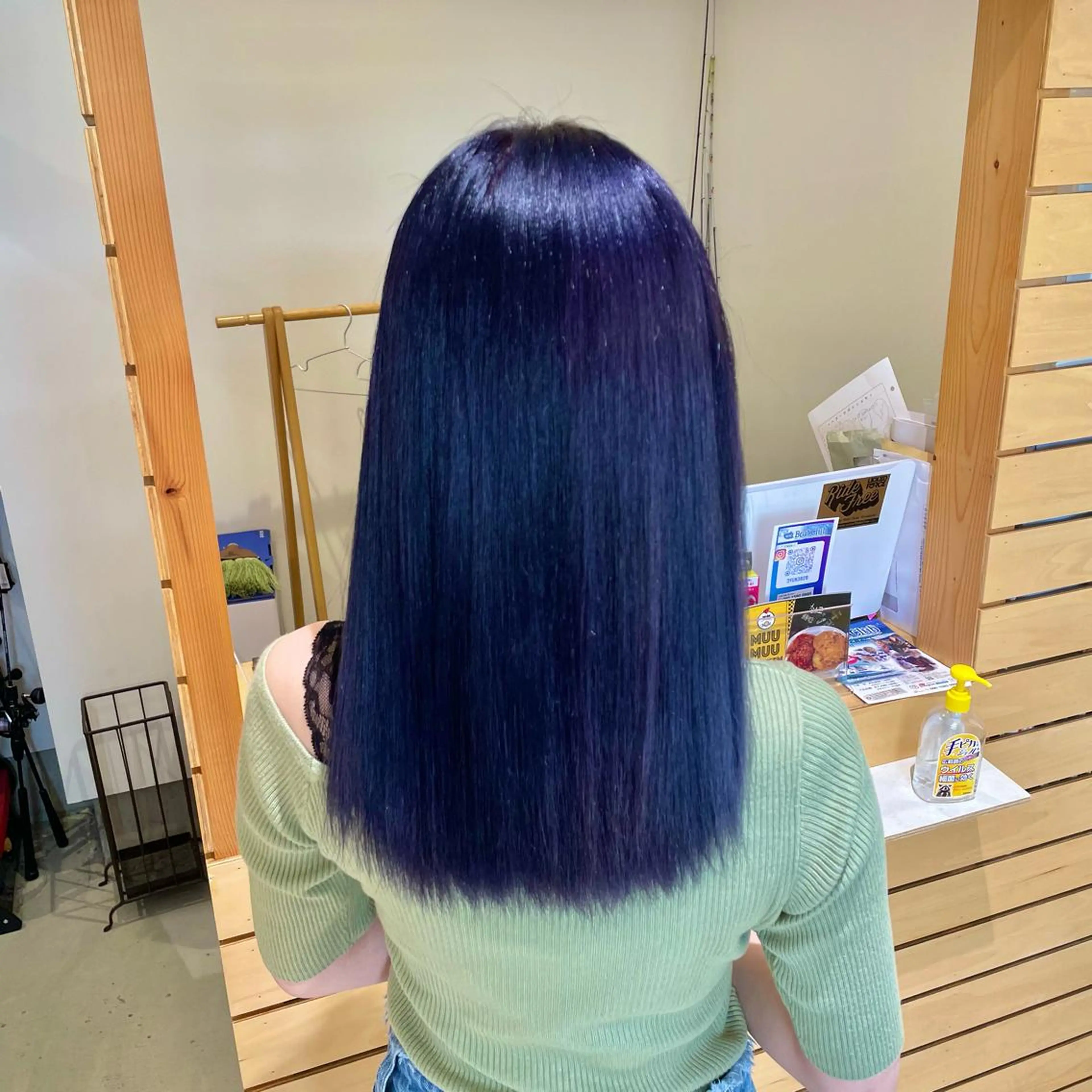 セミロング カラー ブルーカラー グレージュ ヘアカラー トリートメント RUBEUS【ルベウス】所属・✨艶々カラー🎨 杉本賢人のヘアスタイル