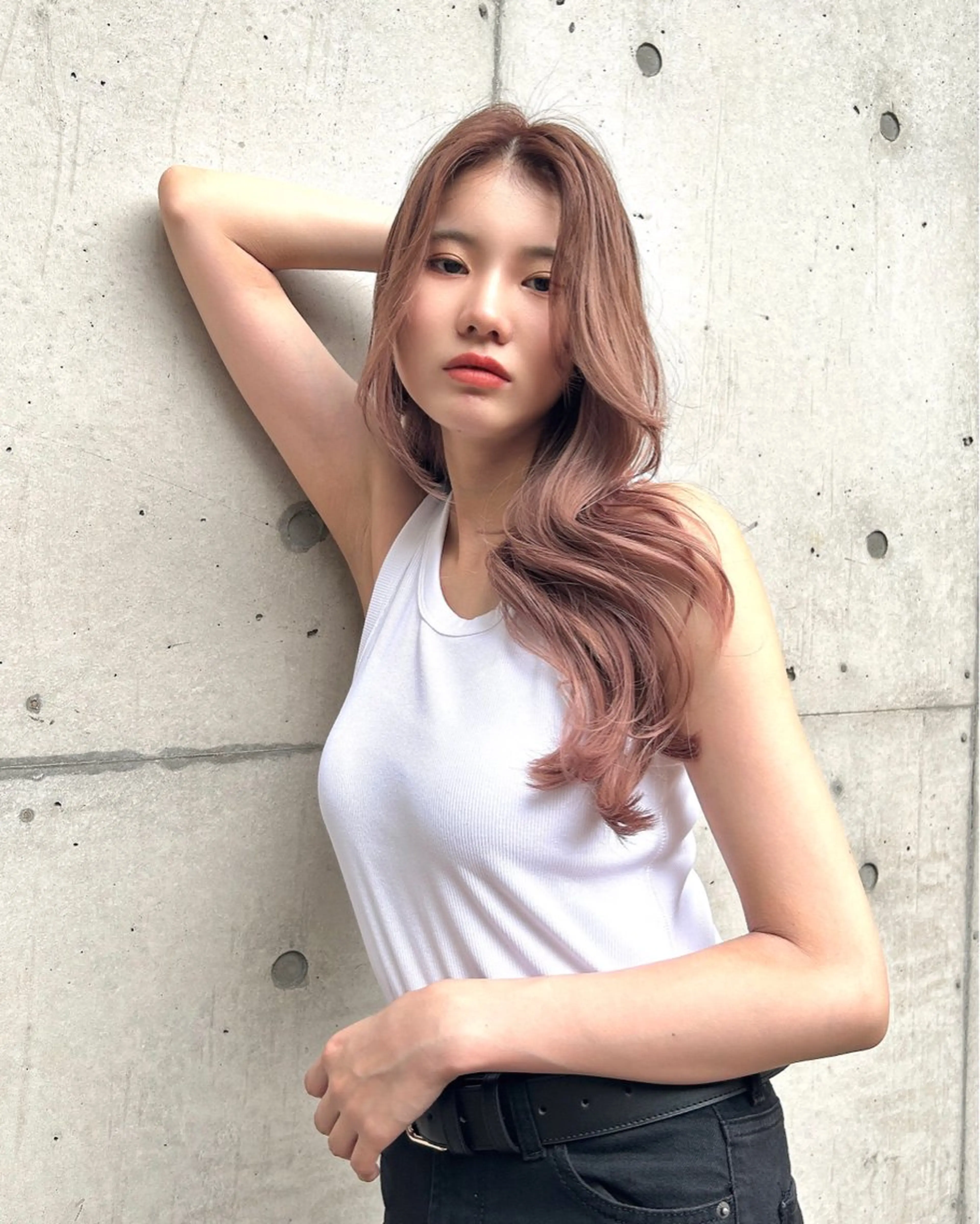 ロング カラー Lien by kiitos所属・韓国ヘア×レイヤー カット/上田丈也のヘアスタイル