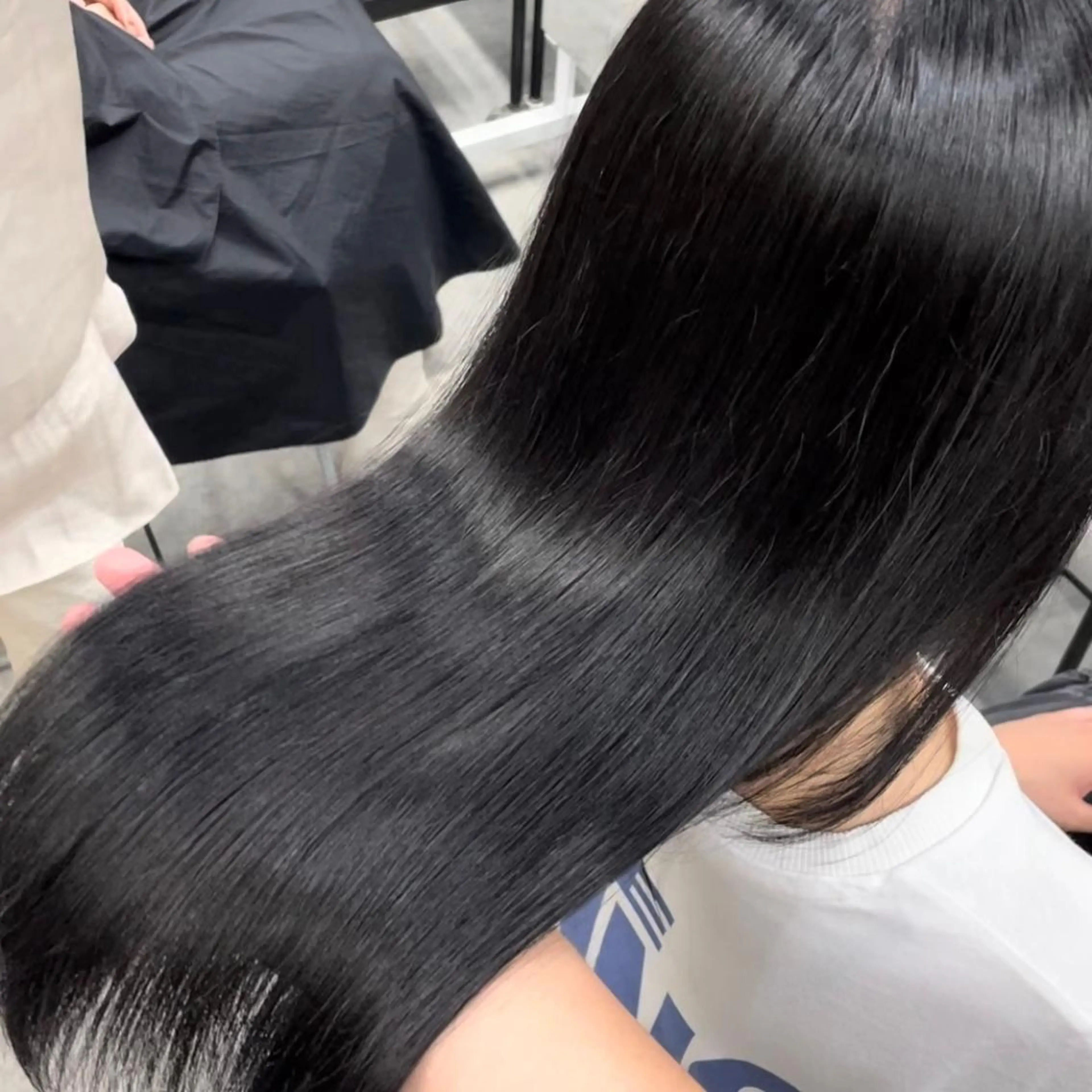 ロング カラー 透明感カラー 韓国風ヘア 表参道♡暗髪^ྀི 艶カラー♡アユミのヘアスタイル