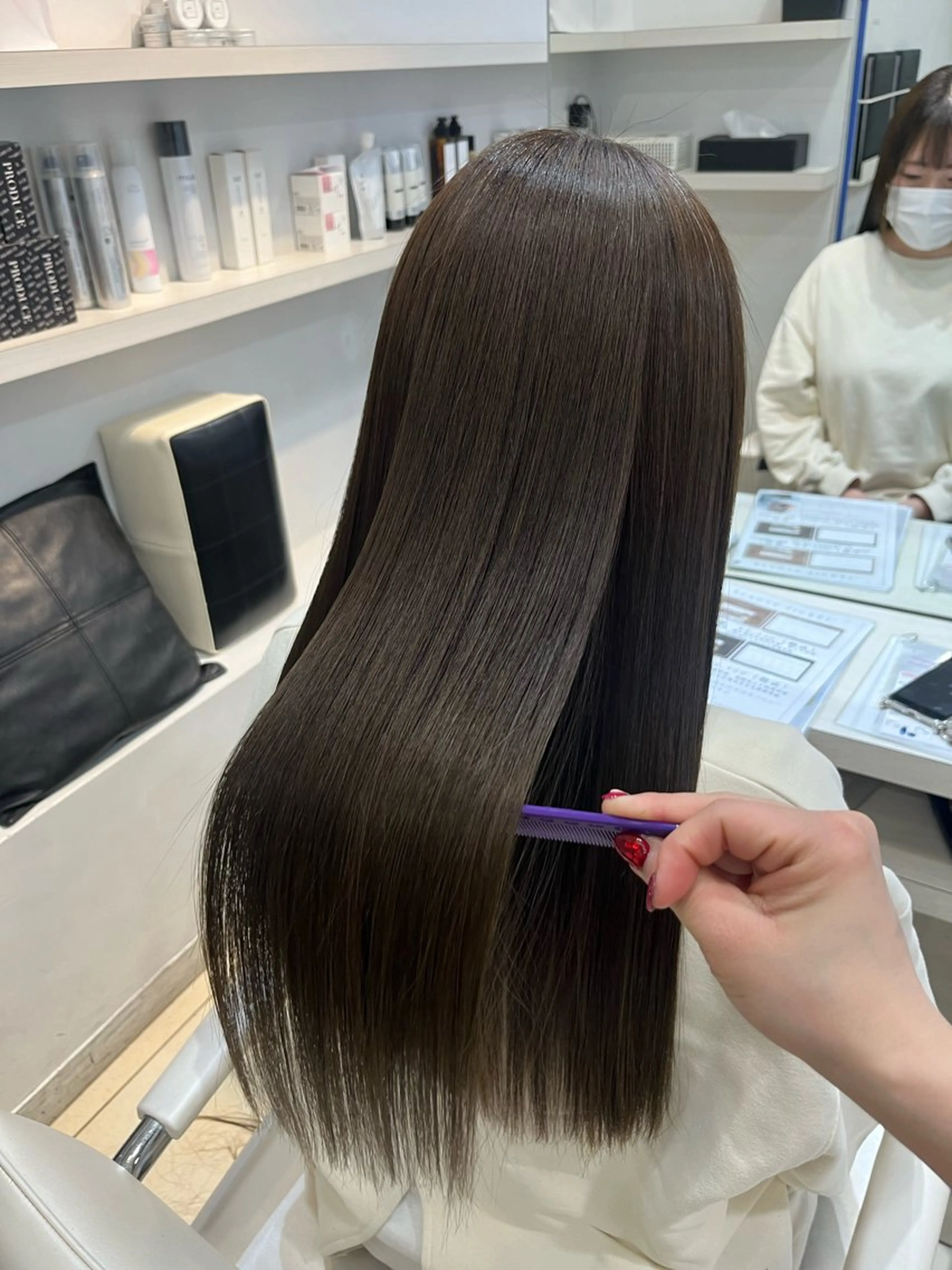 ロング カラー オリーブカラー 髪質改善 トリートメント ヘアカラー 🤎ベージュカラー/ 髪質改善/山岸🤎のヘアスタイル