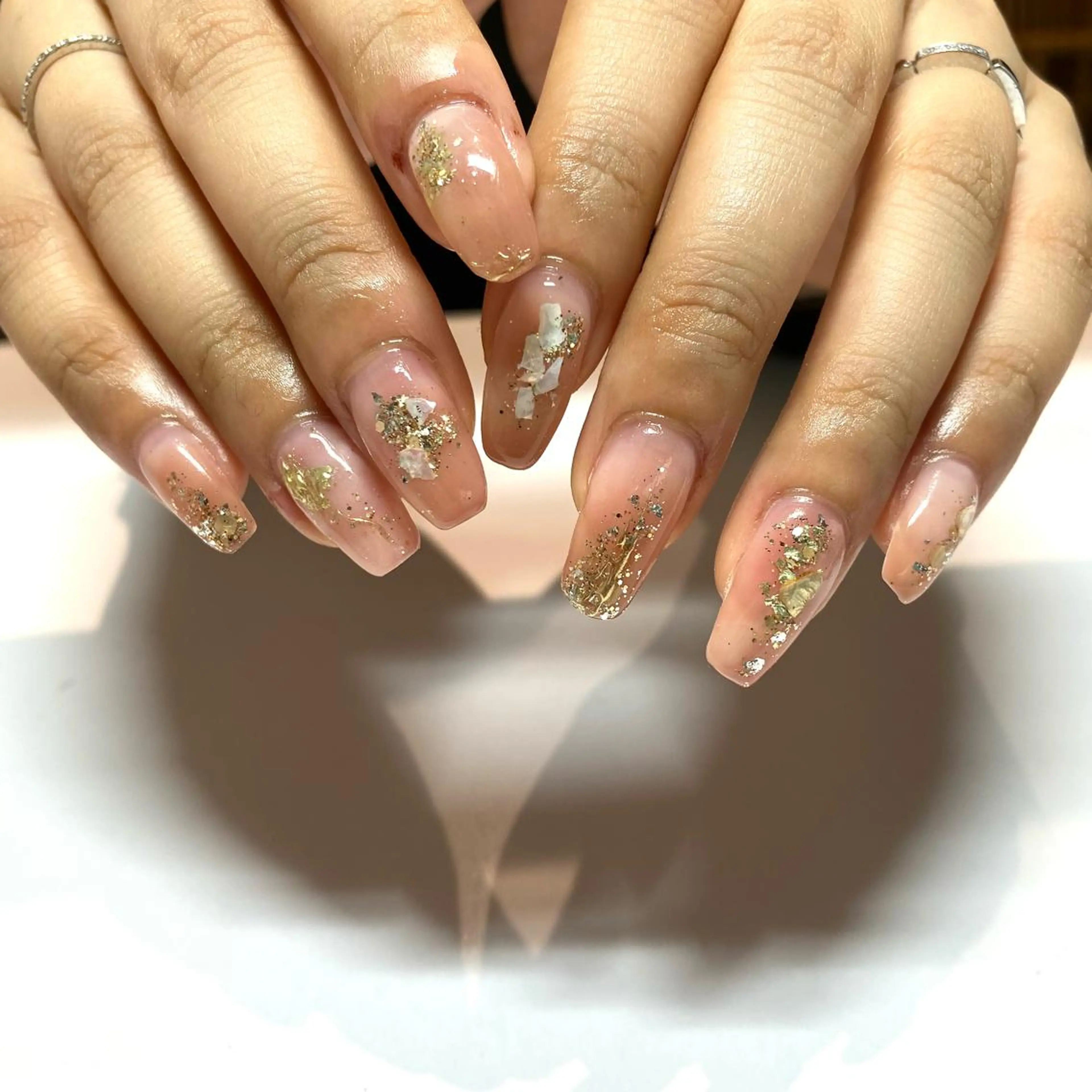 ネイル オフィスネイル シンプルネイル 春ネイル ayana nails所属・nail salon ayanaのネイルデザイン