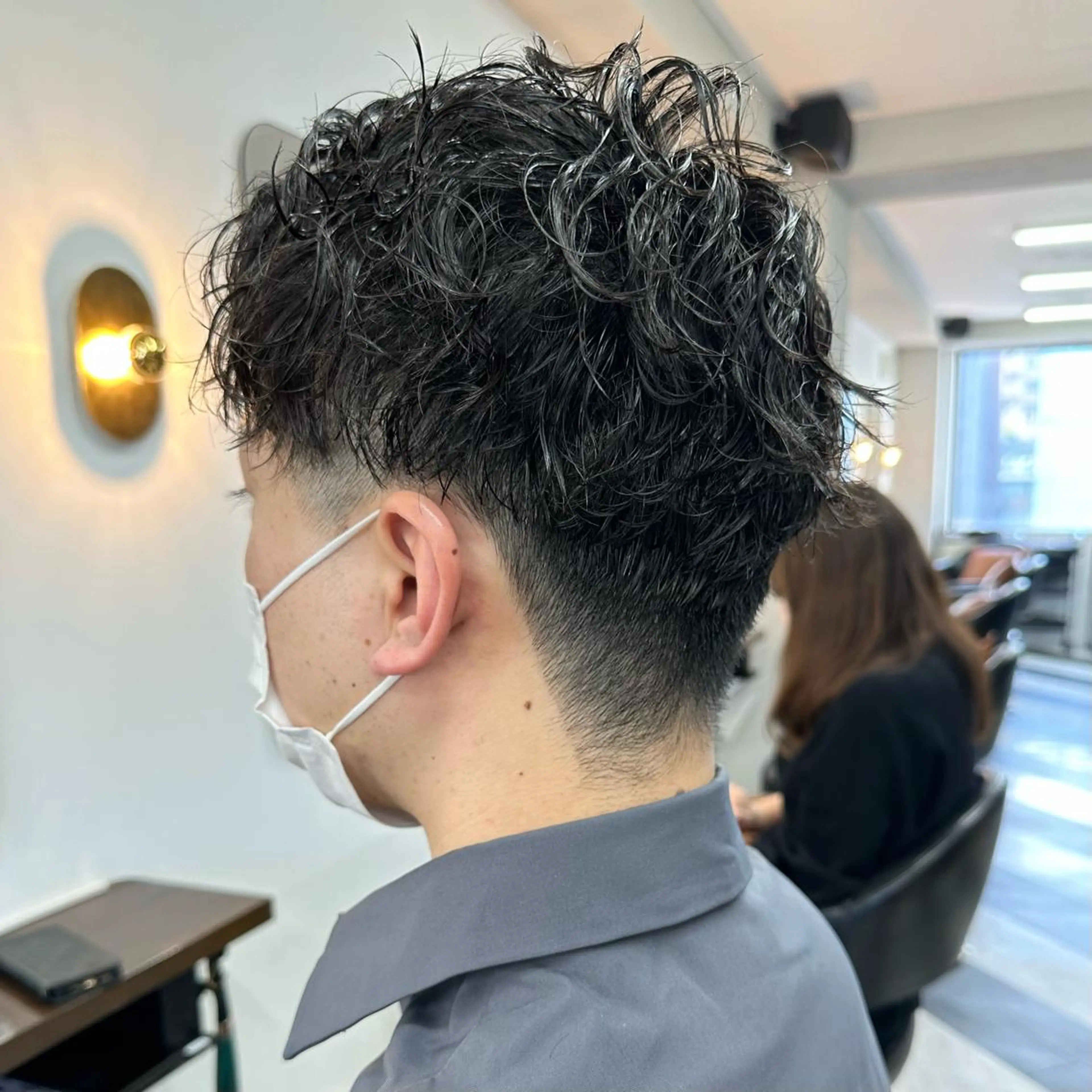 ショート パーマ メンズ 守屋 寿哉のヘアスタイル