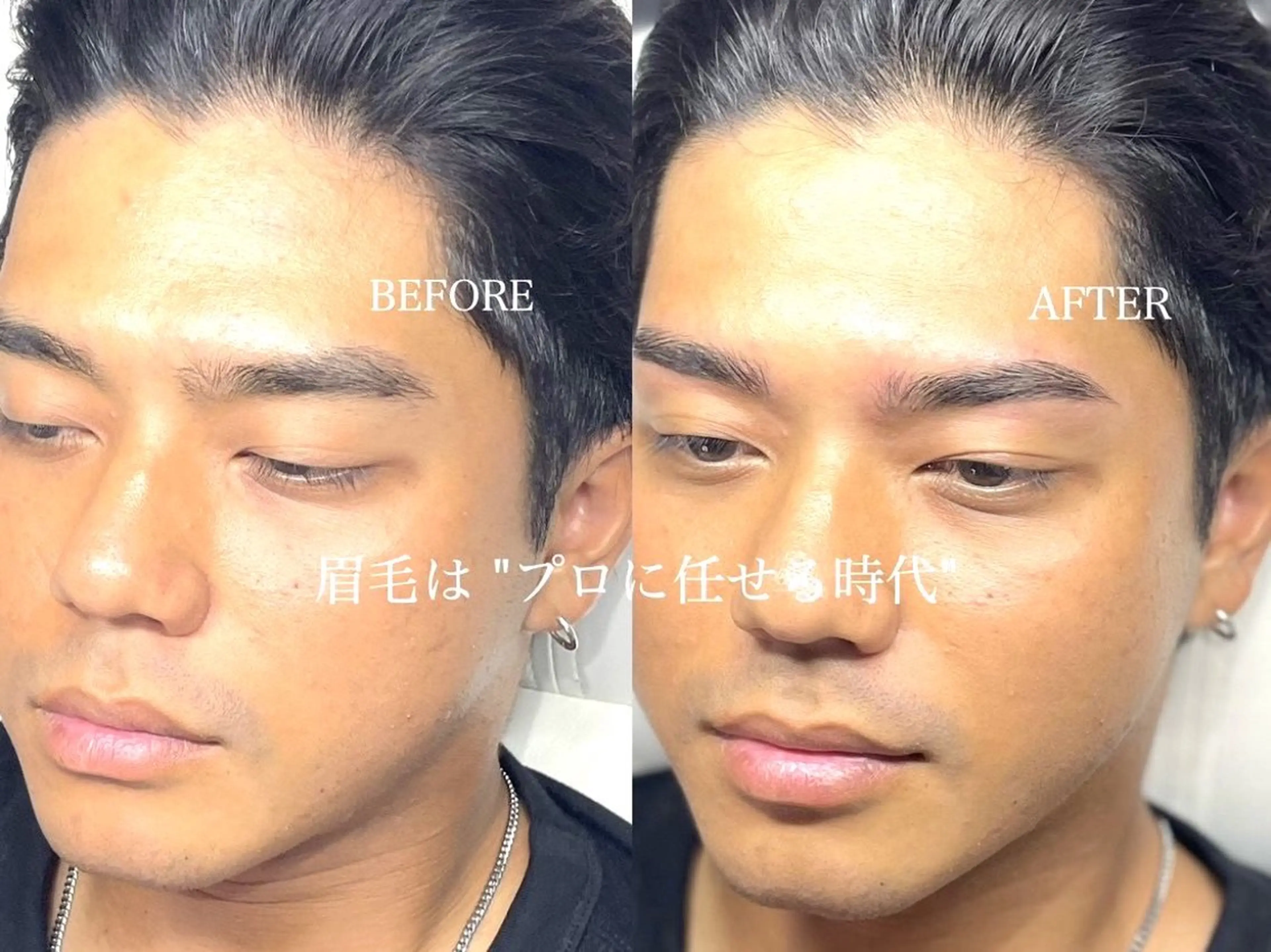 メンズ アイブロウ メンズ眉毛サロン＋i.b赤坂店所属・＋i.b Ruiの眉毛・アイブロウイメージ