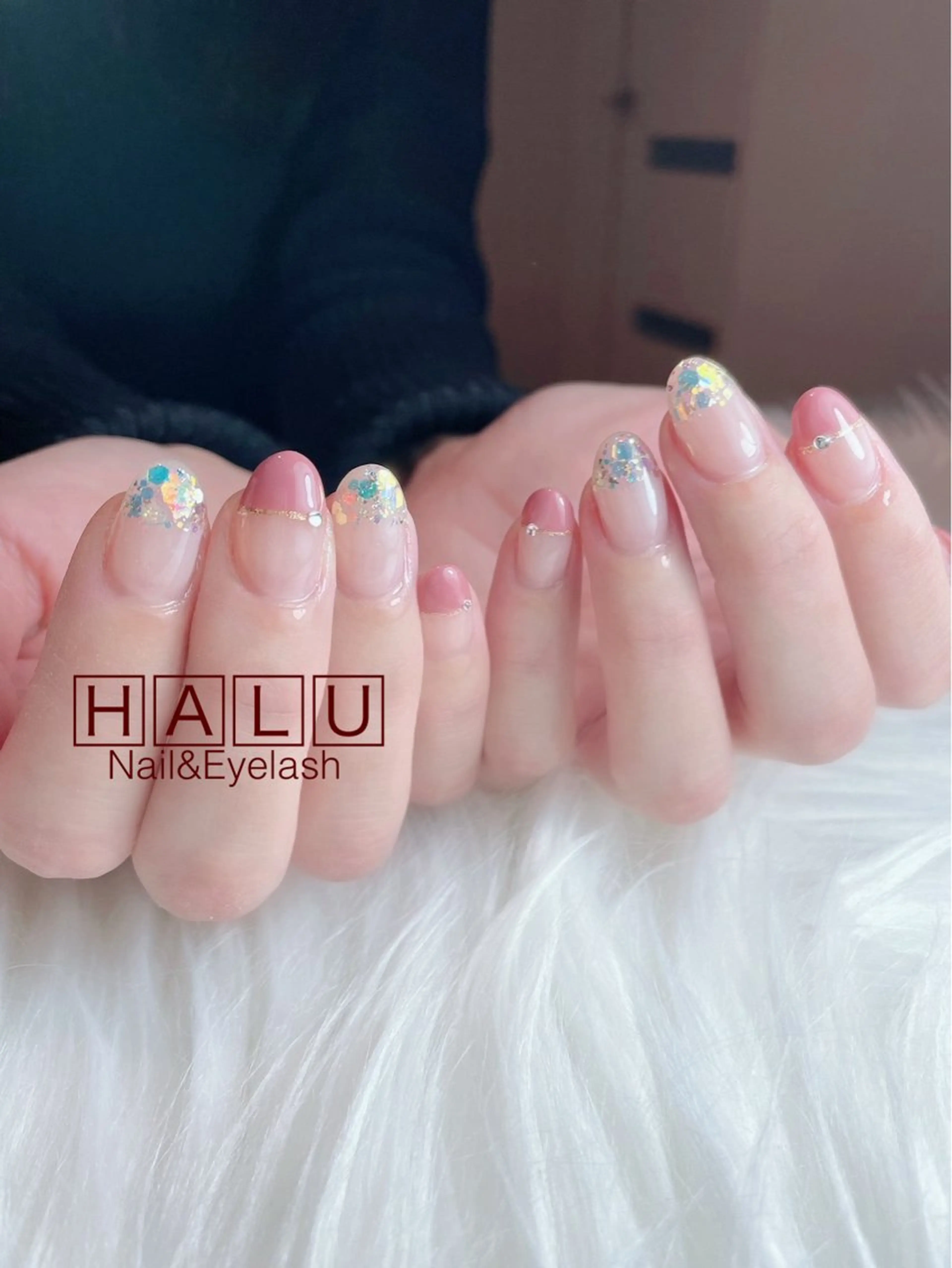 ネイル ラメ(グリッター) HALU ハルのネイルデザイン