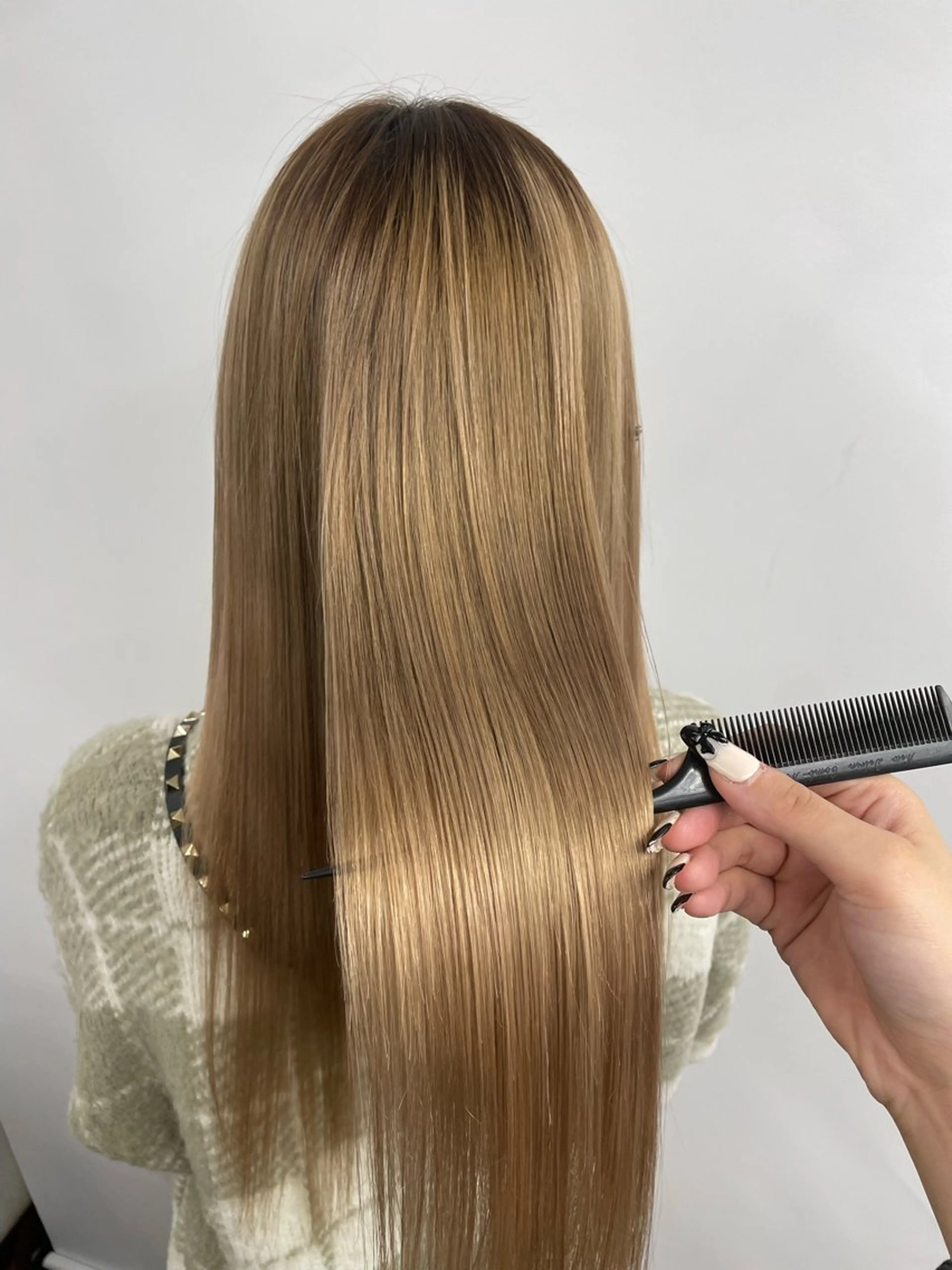 ロング トリートメント 𝙃𝘼𝙍𝙐🎀 韓国×エクステのヘアスタイル