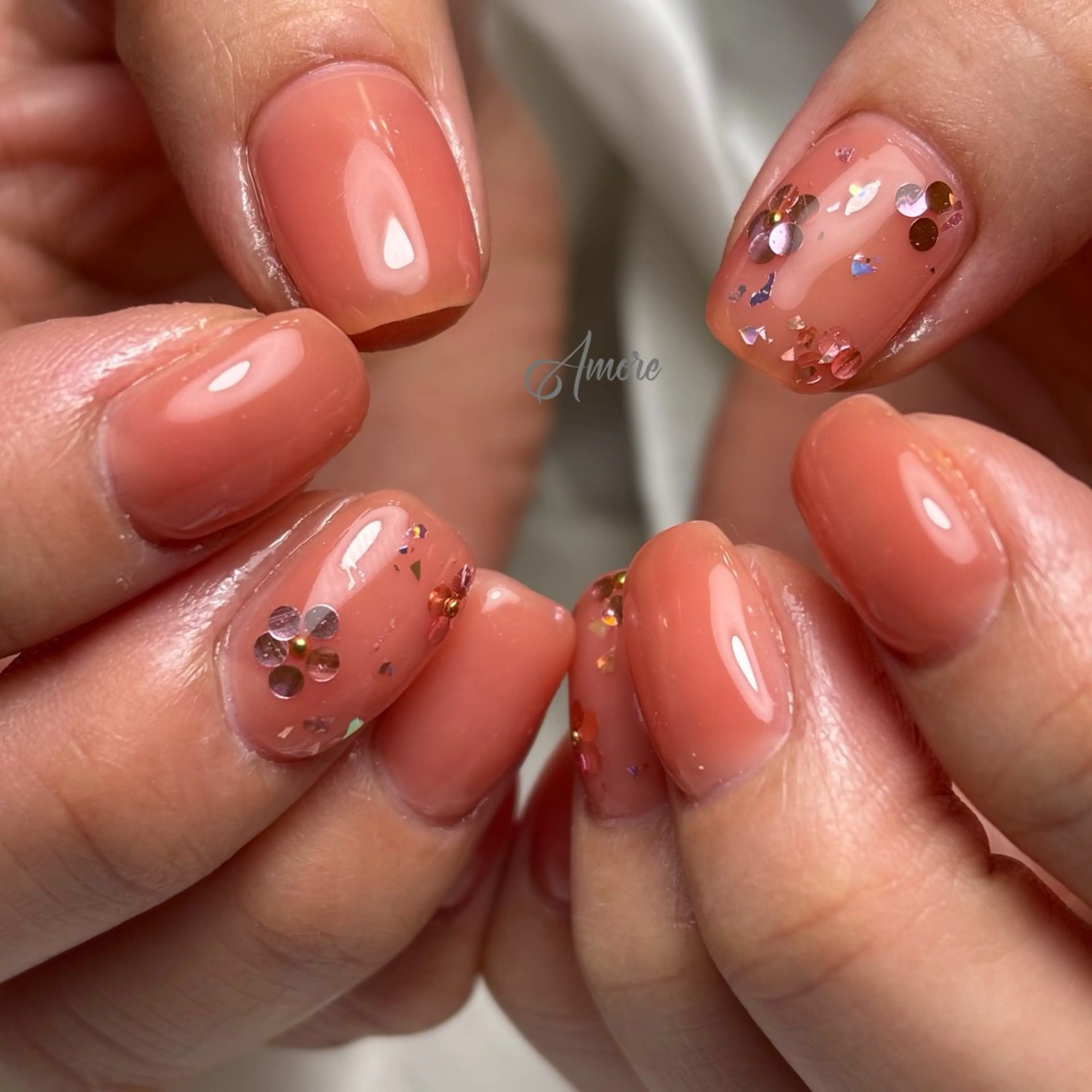 ネイル ジェルネイル キラキラネイル 韓国ネイル マグネットネイル パラジェル You kyehwaのネイルデザイン