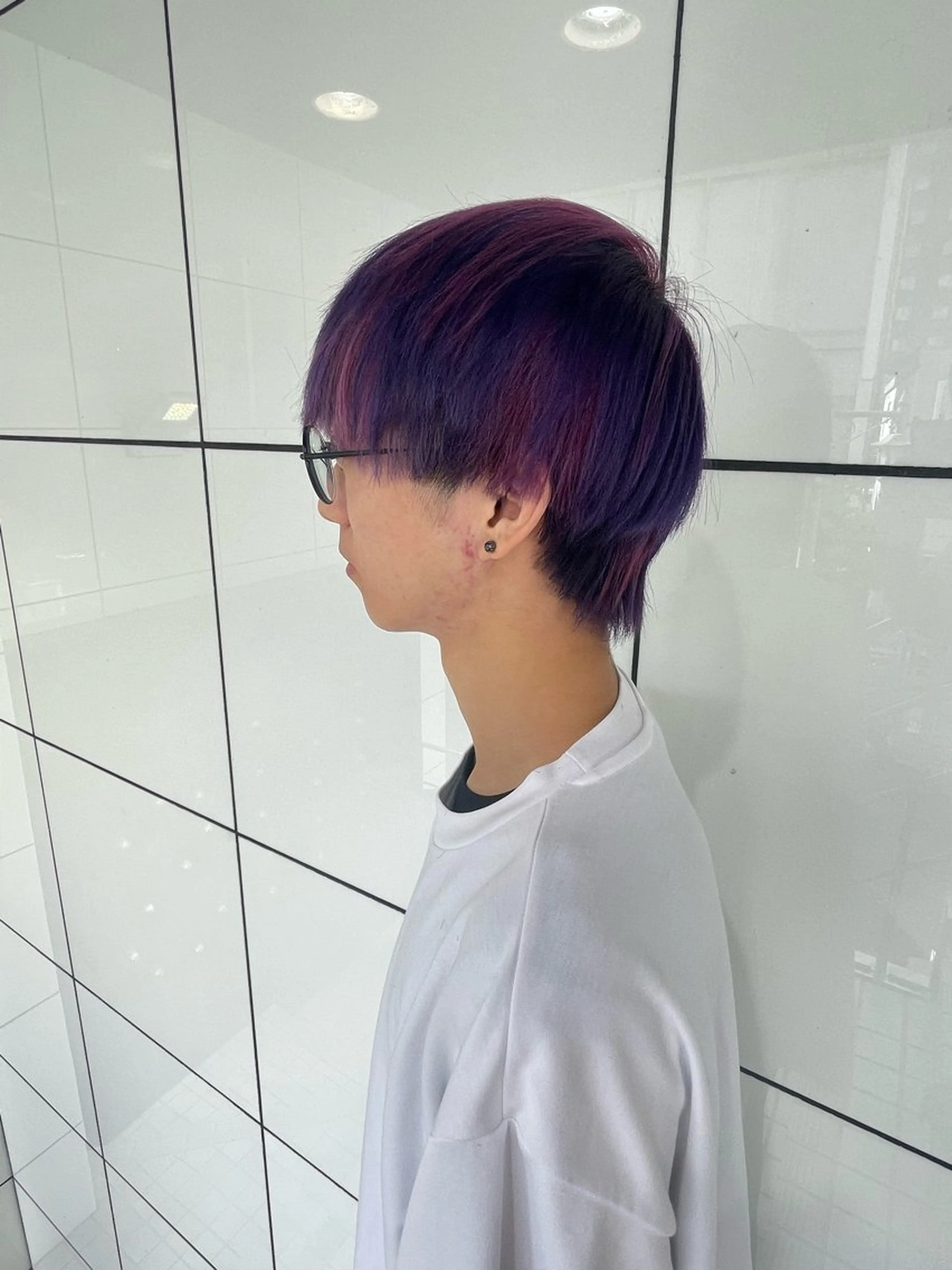 ショート カラー ‪るか/‪透明感 カラー/アレンジのヘアスタイル