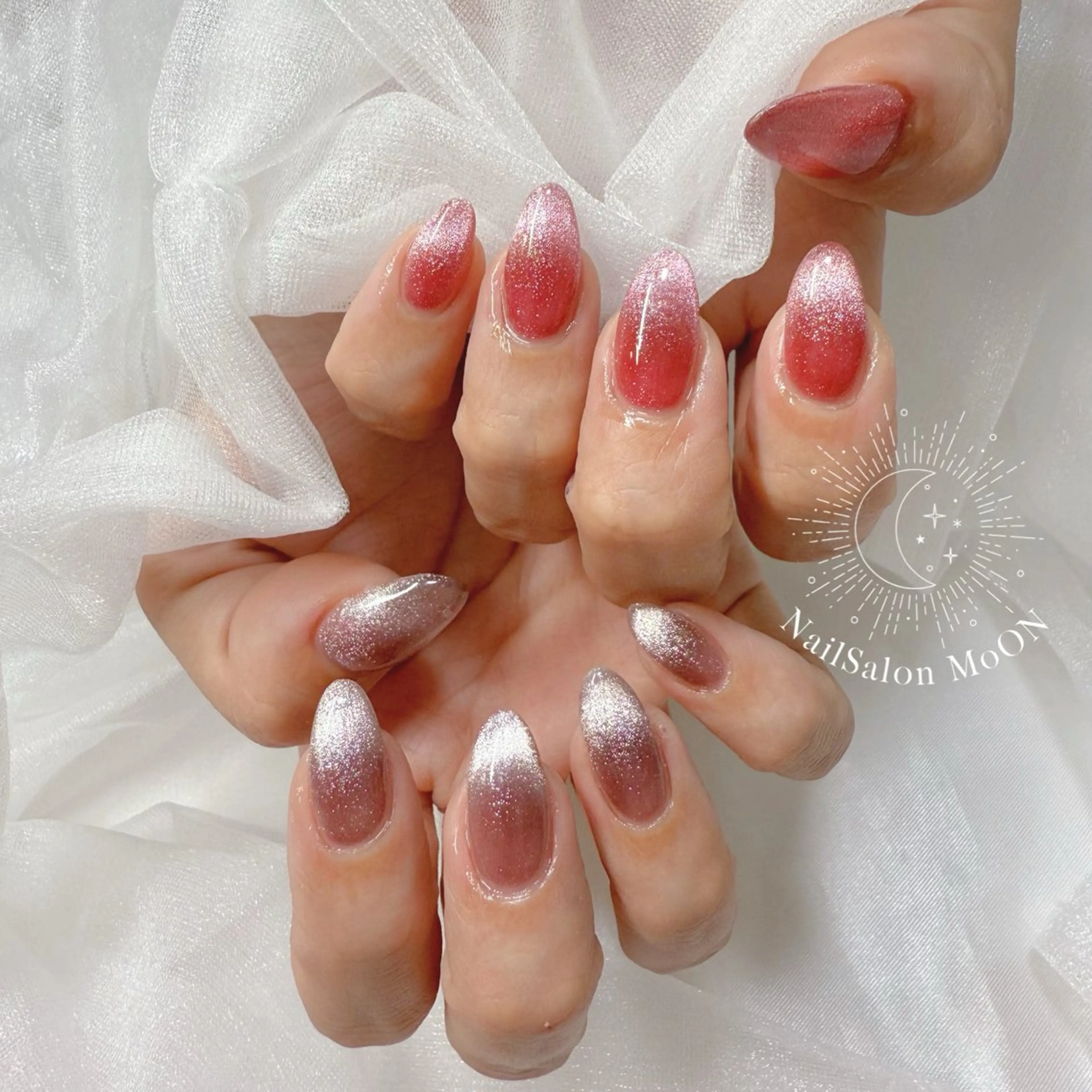 ネイル マグネットネイル MoON...❤︎ MeGuのネイルデザイン