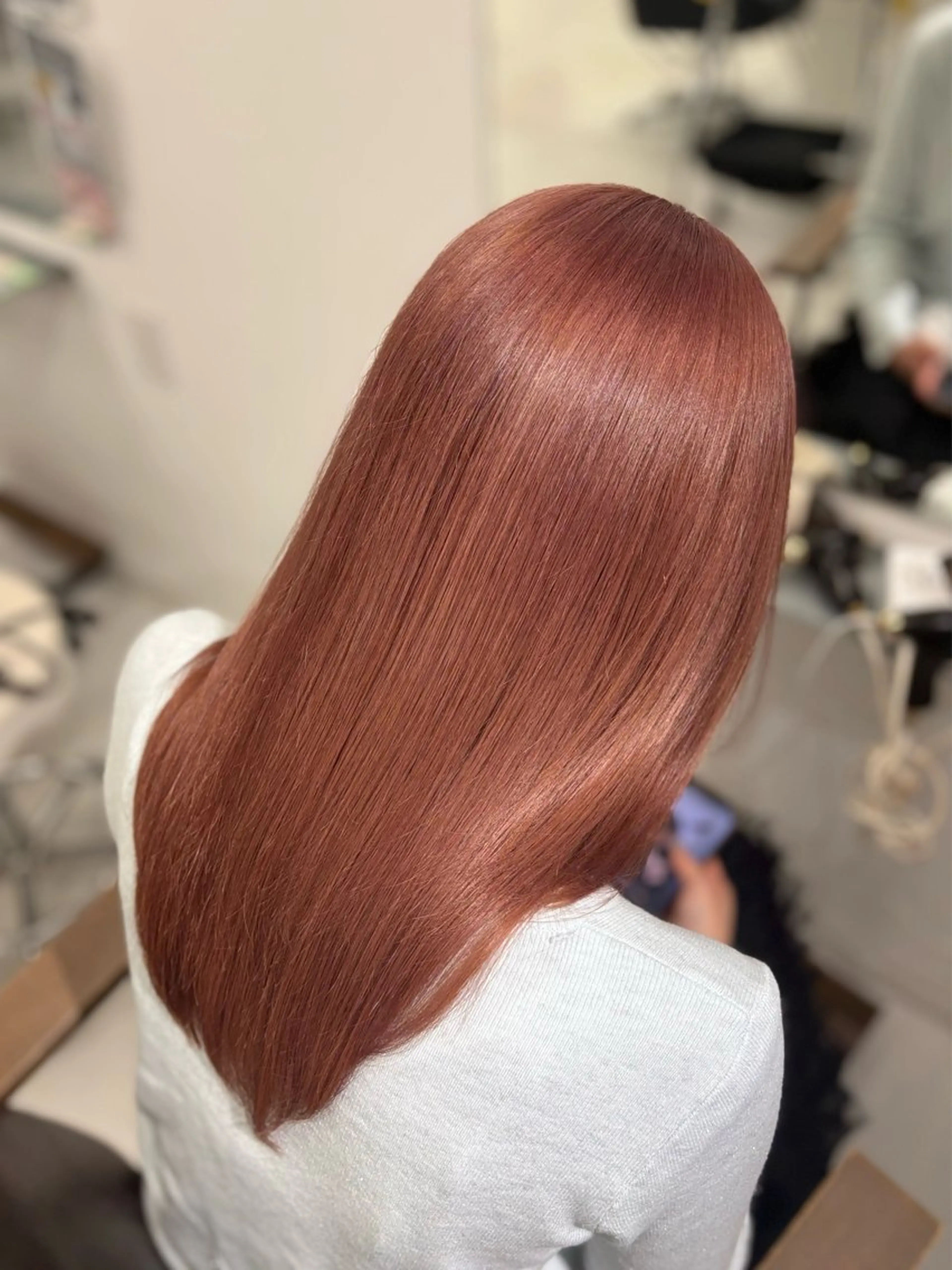 セミロング カット ヘアカラー 大林 菜海のヘアスタイル