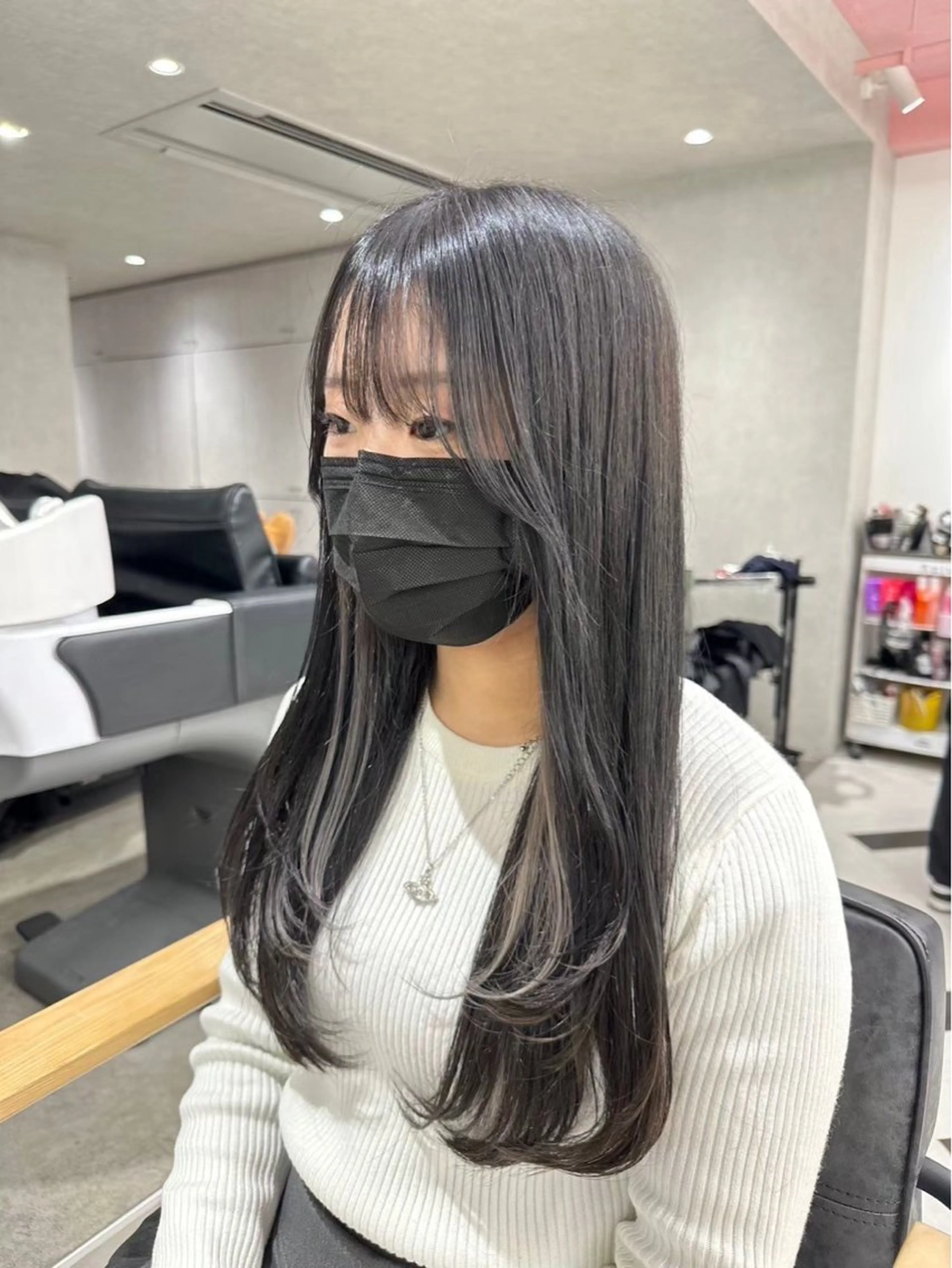 ロング カラー カット ヘアカラー himari💜 暖色カラー/レイヤーのヘアスタイル