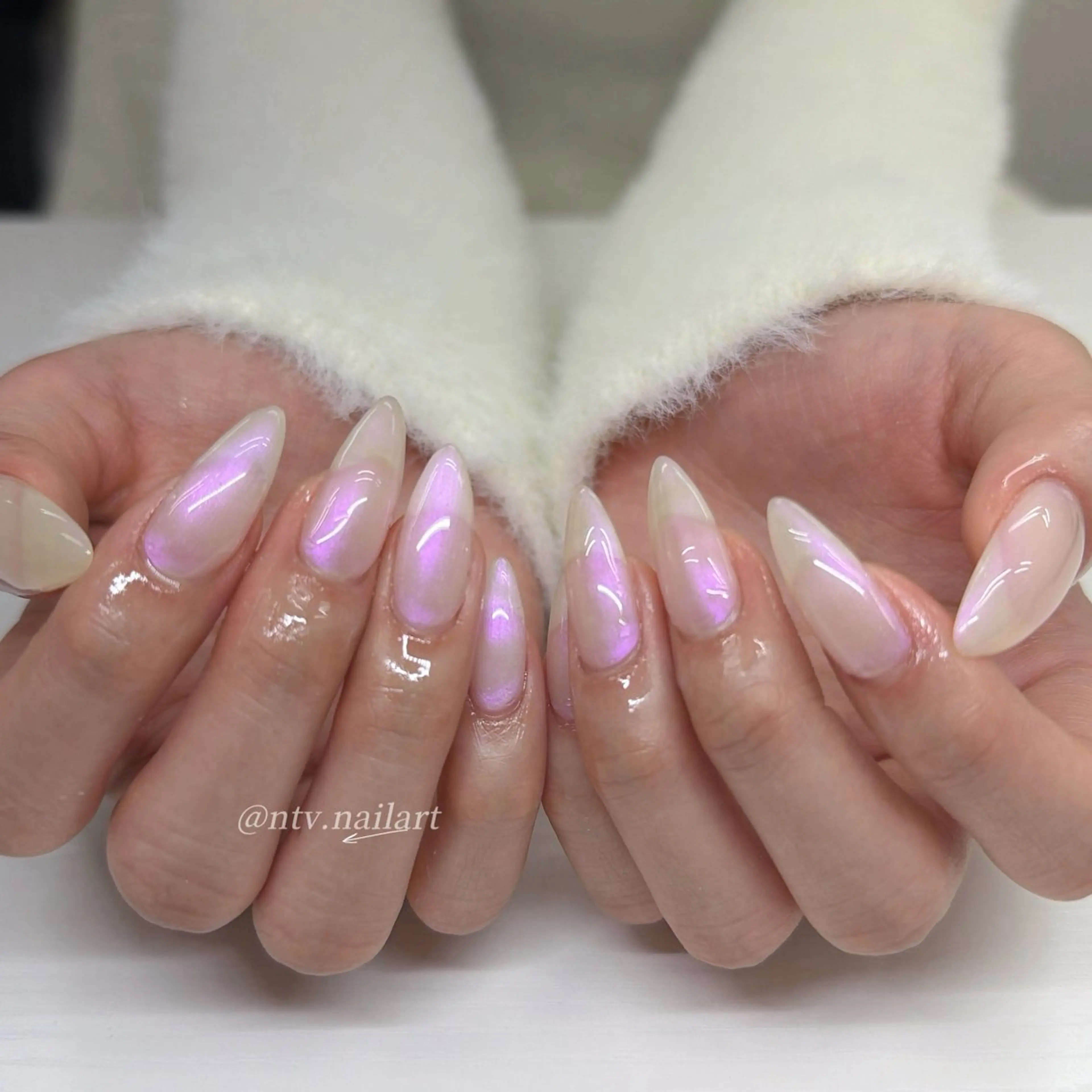 ネイル アートネイル 長さ出し ジェルネイル パラジェル スカルプネイル ハンドネイル Le Clavier Nail Salon所属・佐藤 ゆきのネイルデザイン