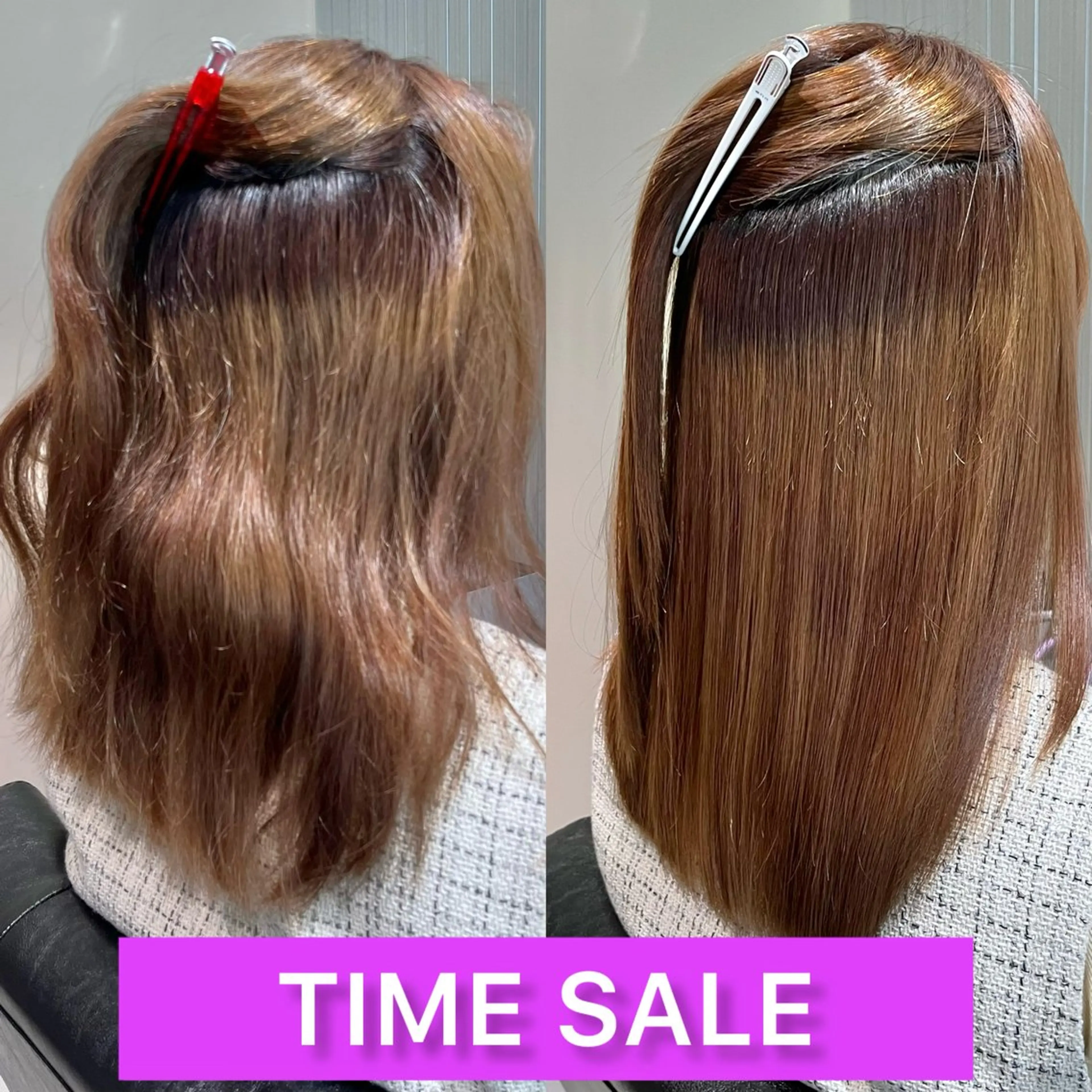 ミディアム 縮毛矯正 トリートメント KIZU 髪質改善 オカルト怪談のヘアスタイル