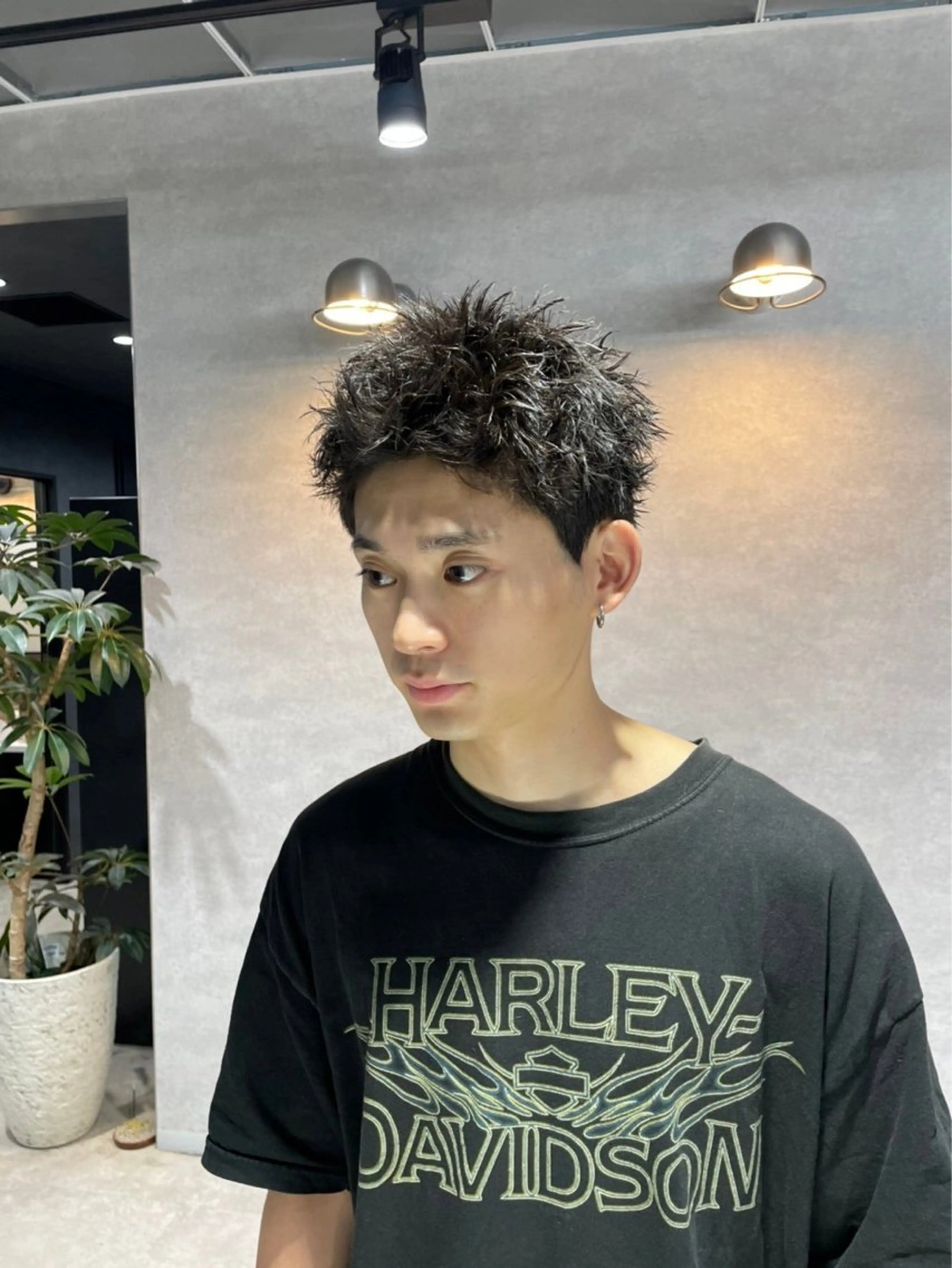 ショート カラー パーマ メンズ カット ヘッドスパ ヘアセット 🔥メンズ 特化🔥菊水皐暉🔥のヘアスタイル