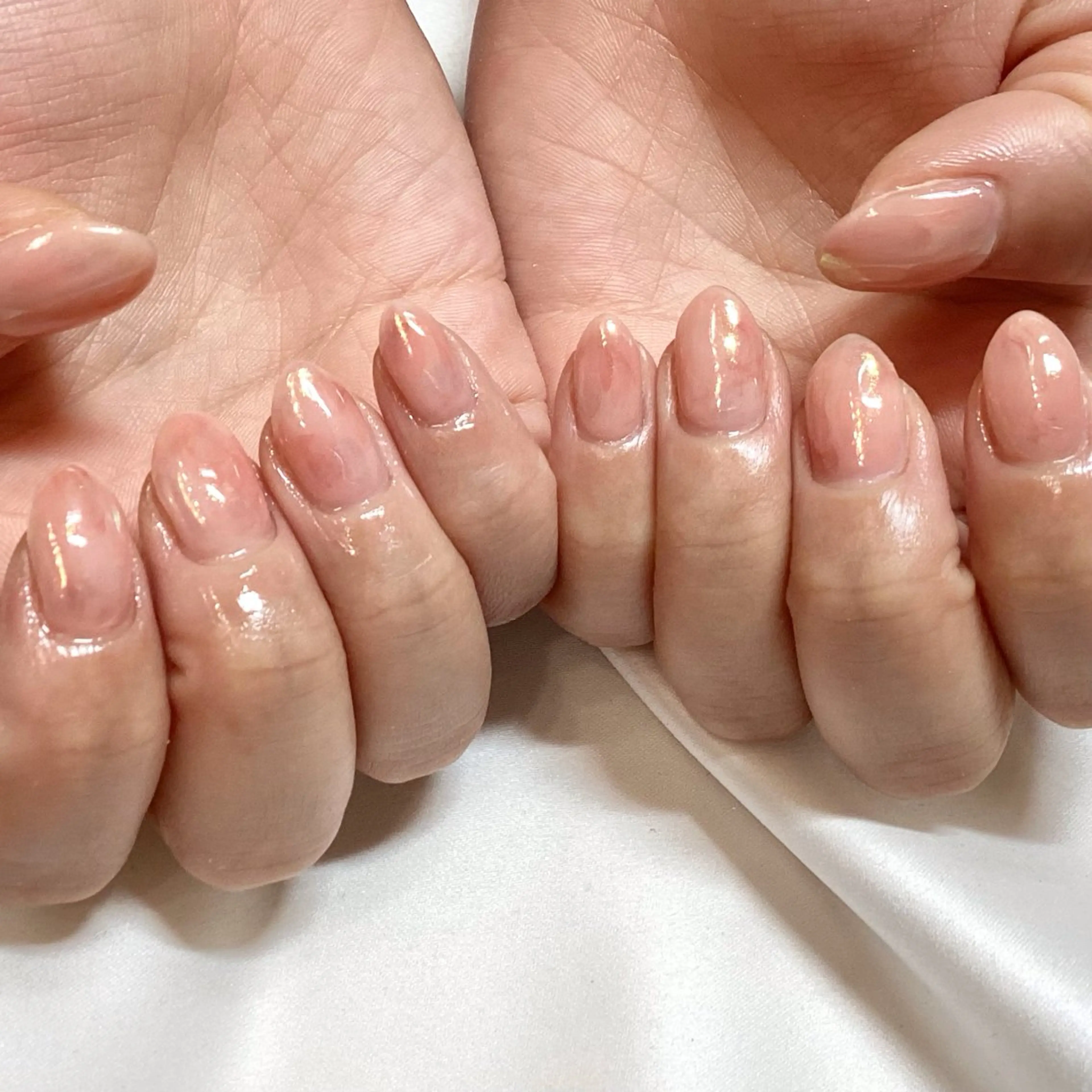 🎨オフ無しニュアンスorミラーパウダーネイル🎨の写真