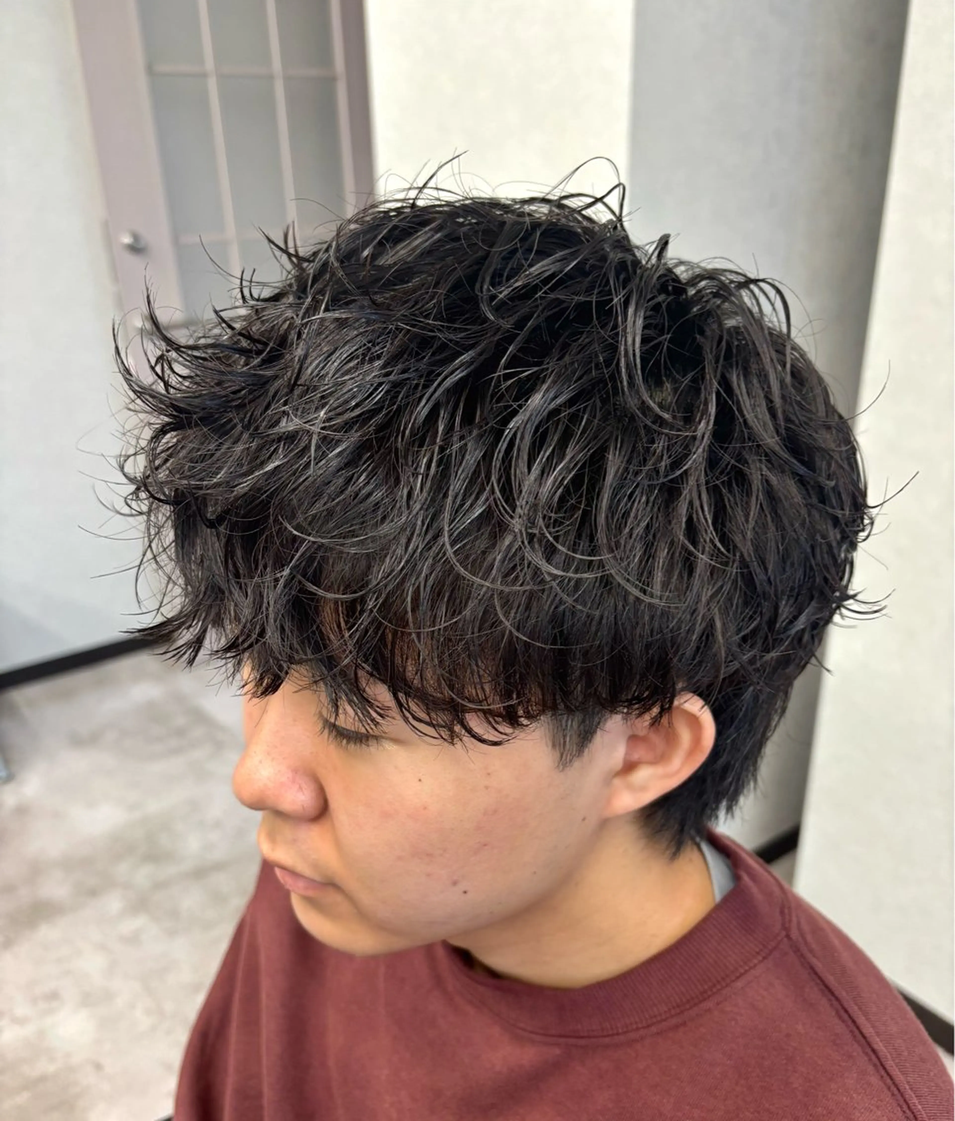 ショート パーマ メンズ メンズパーマ カット パーマ メンズサロン/戸塚駅 東口3分/冨田大輝のヘアスタイル