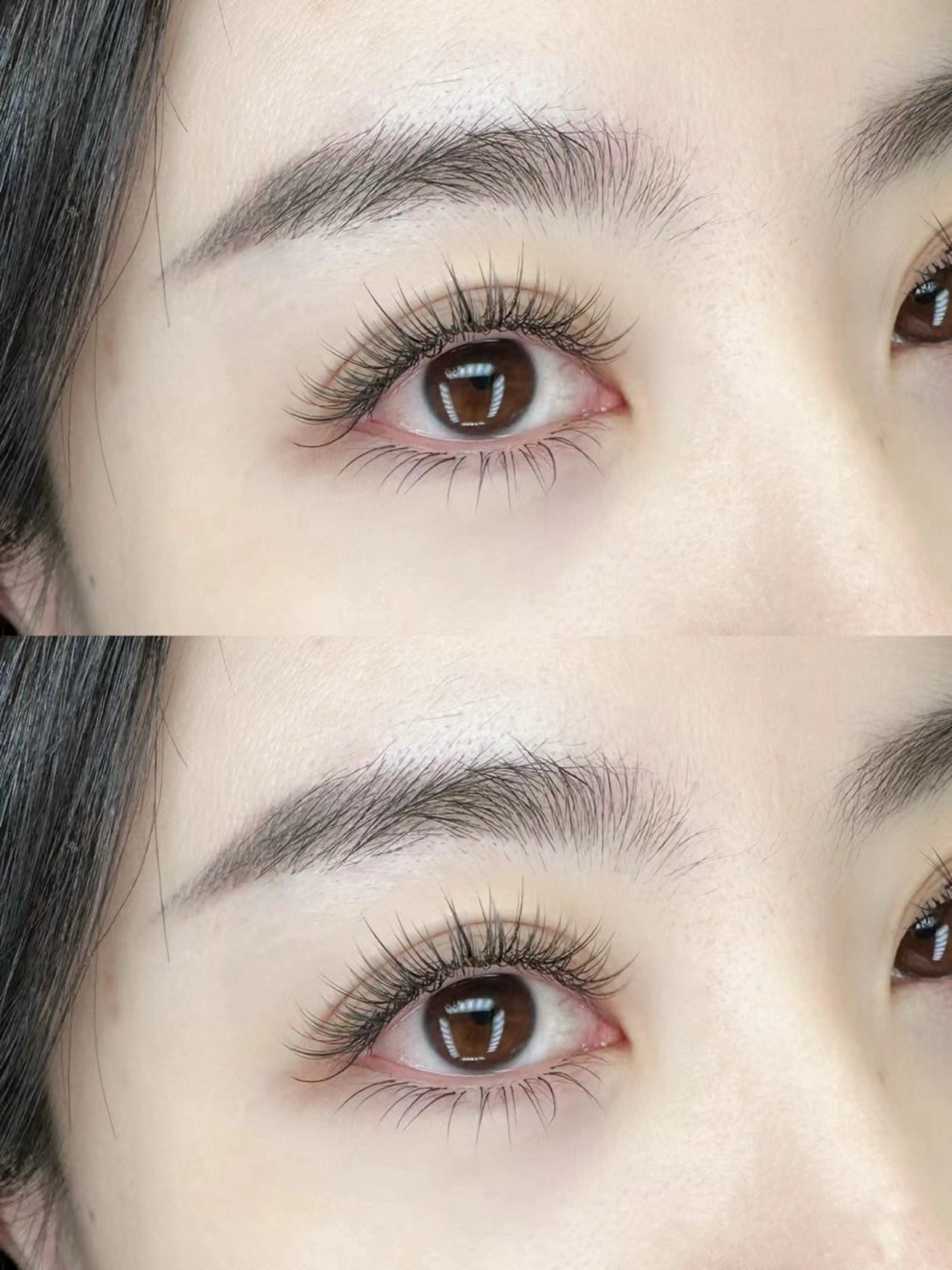 マツエク・マツパ バインドロック カラーマツエク フラットラッシュ ナチュラル パリジェンヌラッシュリフト YK• マツエクサロンのマツエク・マツパデザイン