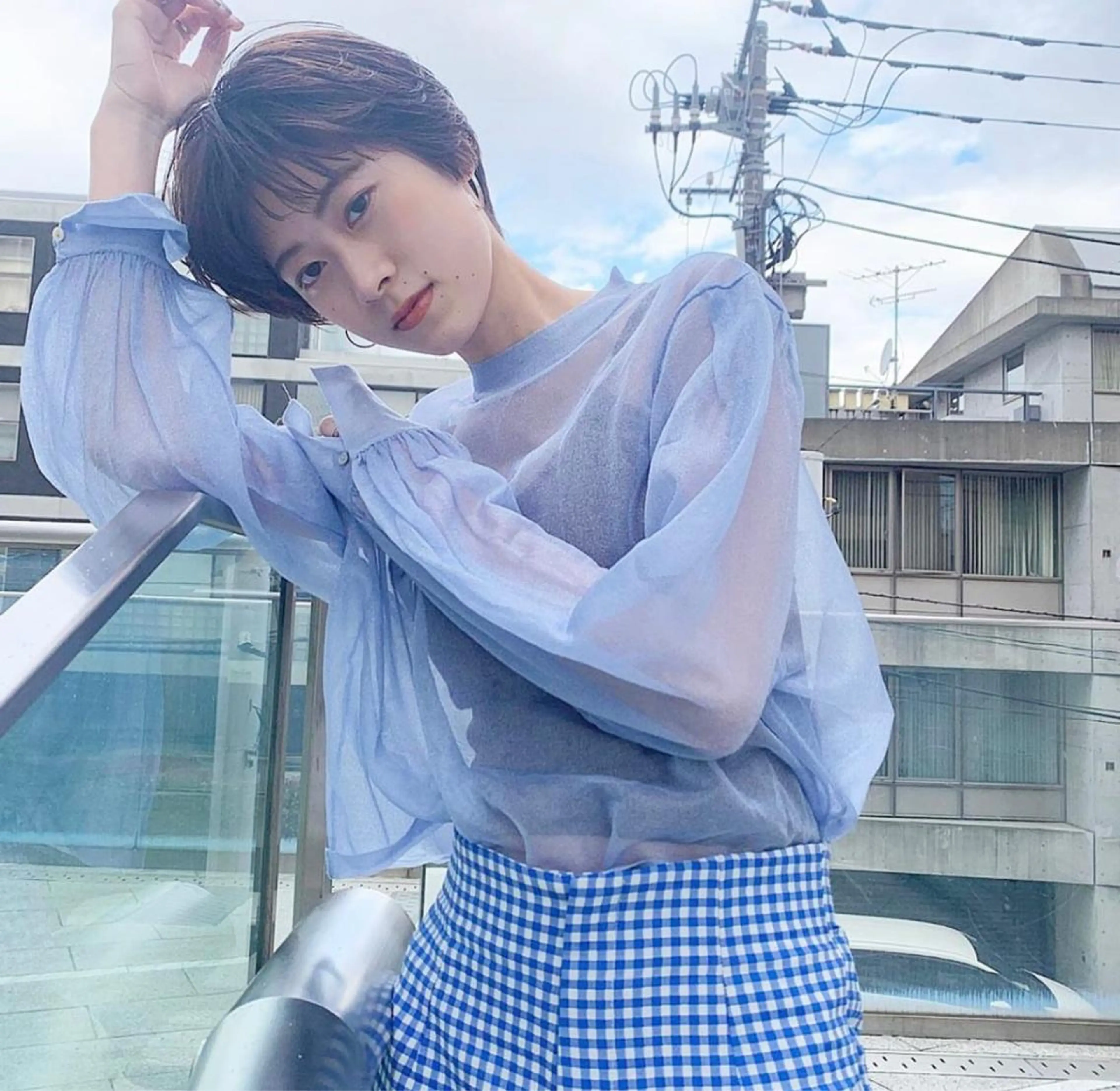 ショート カラー 透明感カラー SHEA/ショート 似合わせ/大野和恵のヘアスタイル