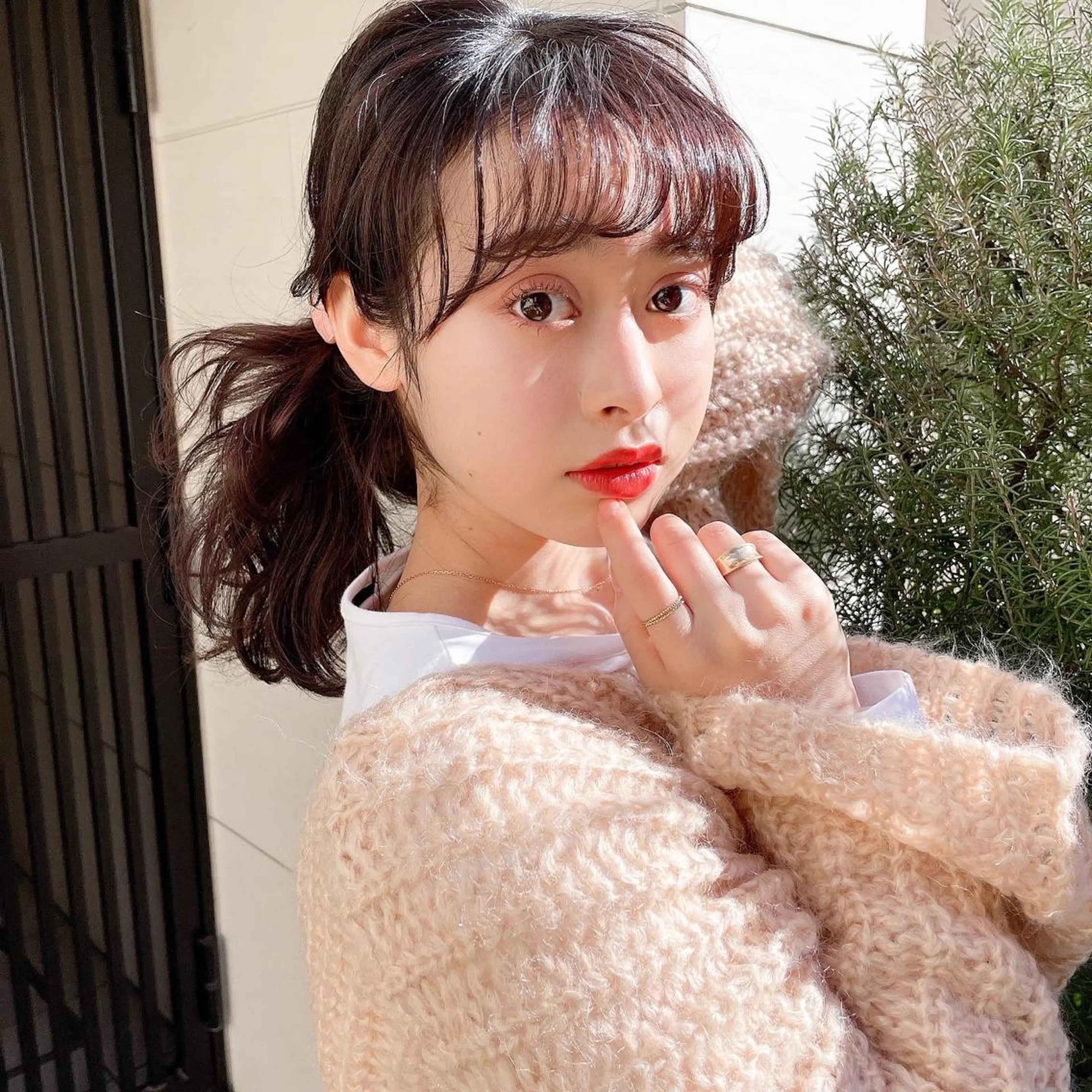 ミディアム カラー ボブヘアカット Rikapi❤️のヘアスタイル