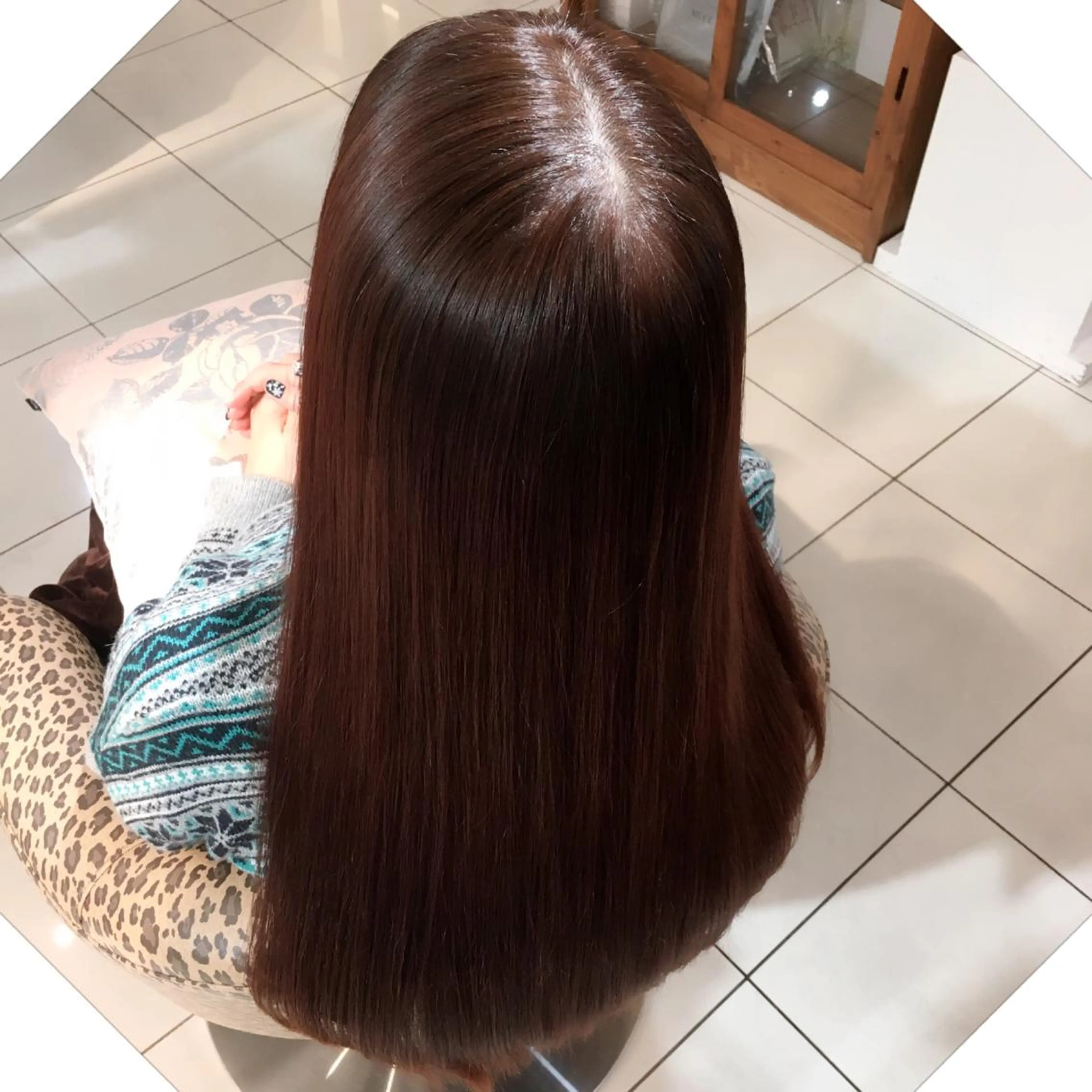 ミディアム セミロング ロング カラー 橋本 慶司のヘアスタイル