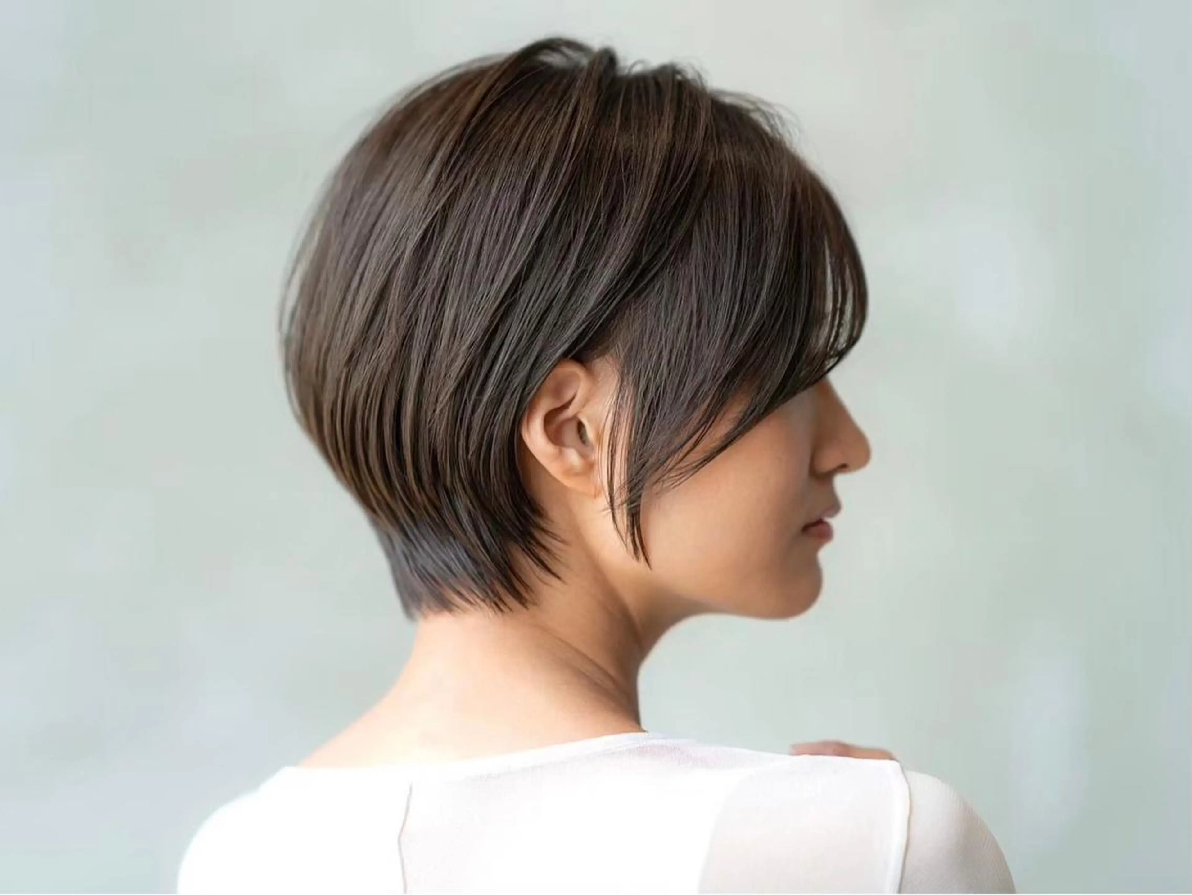 ショート ヘアカラー トリートメント 韓国ヘア/ベージュ カラー/髪質改善/涼のヘアスタイル