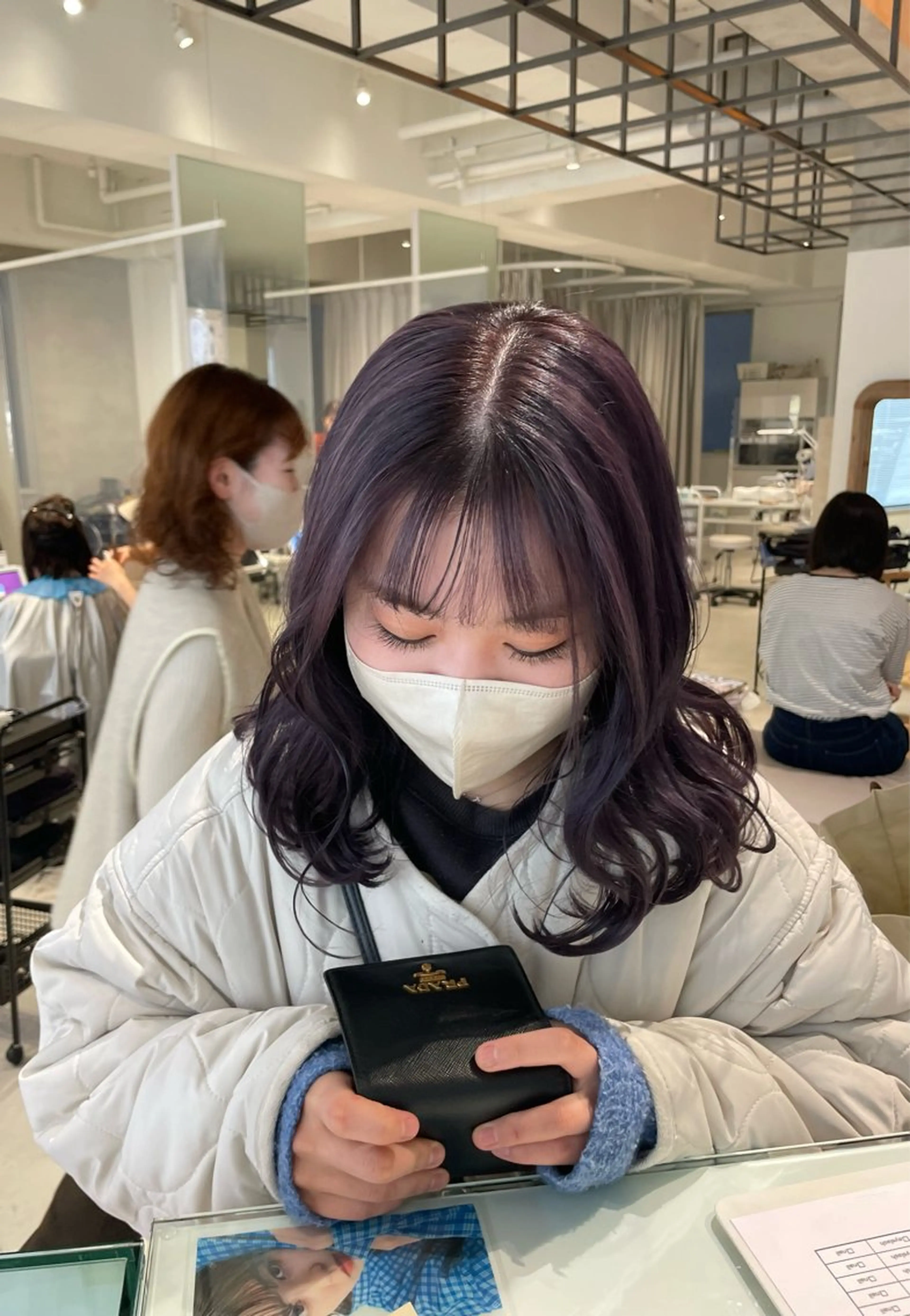 セミロング カラー ヘアカラー loely 💞miyuのヘアスタイル