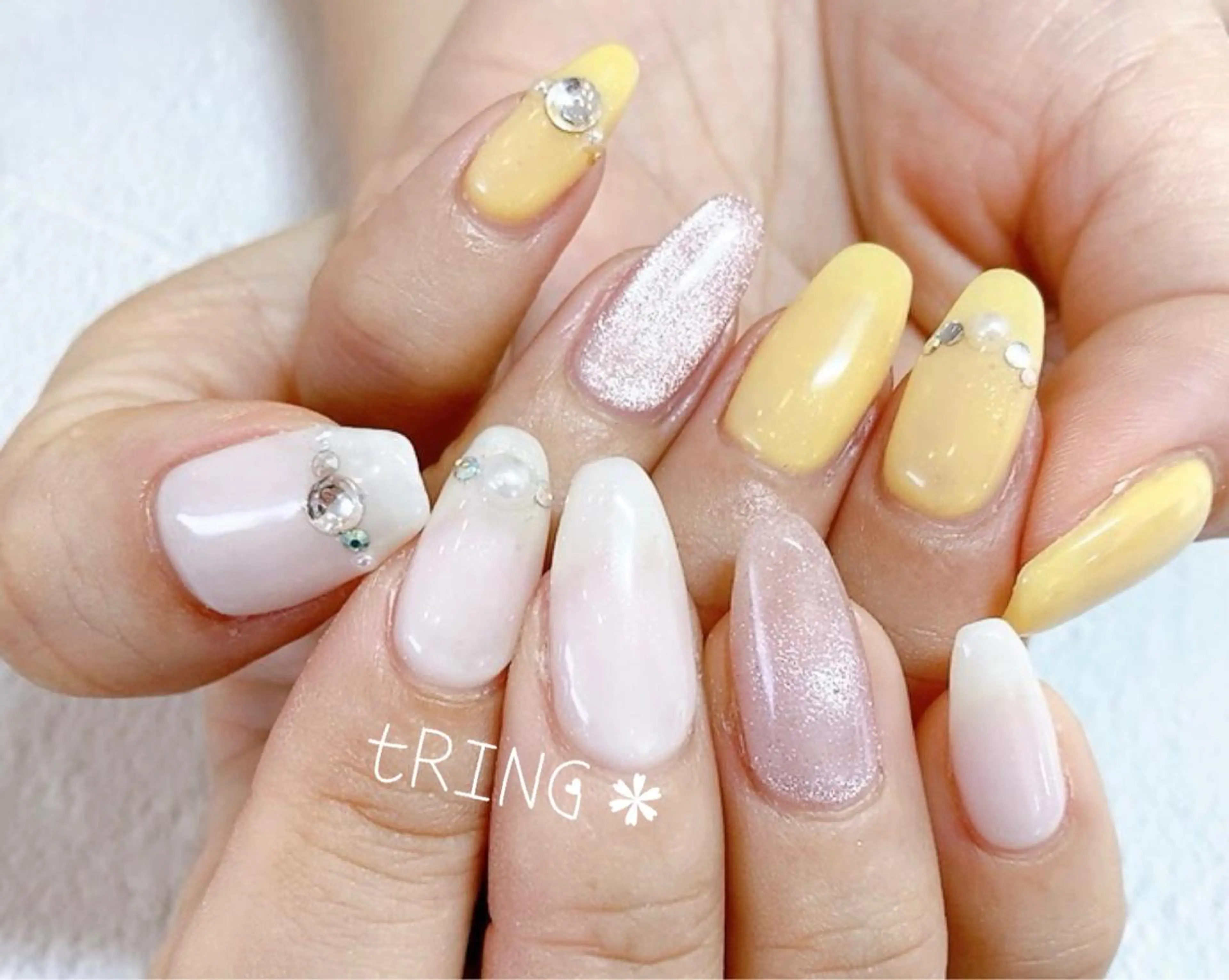 ネイル ハンドネイル tRING＊ しいの木台のネイルデザイン