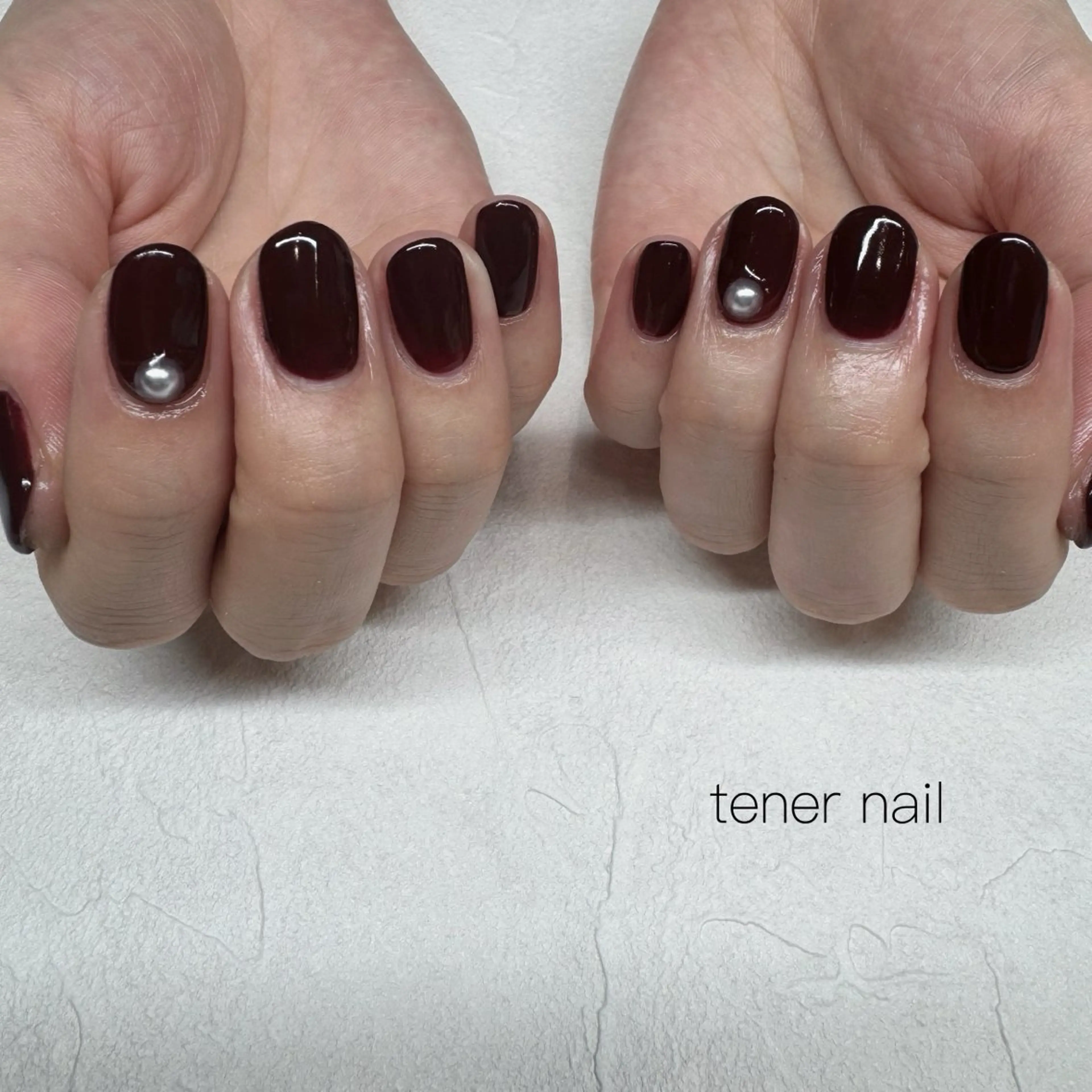 ネイル ボルドー ハンドネイル tener  nail  テネルネイル所属・テネルネイル tener nailのネイルデザイン