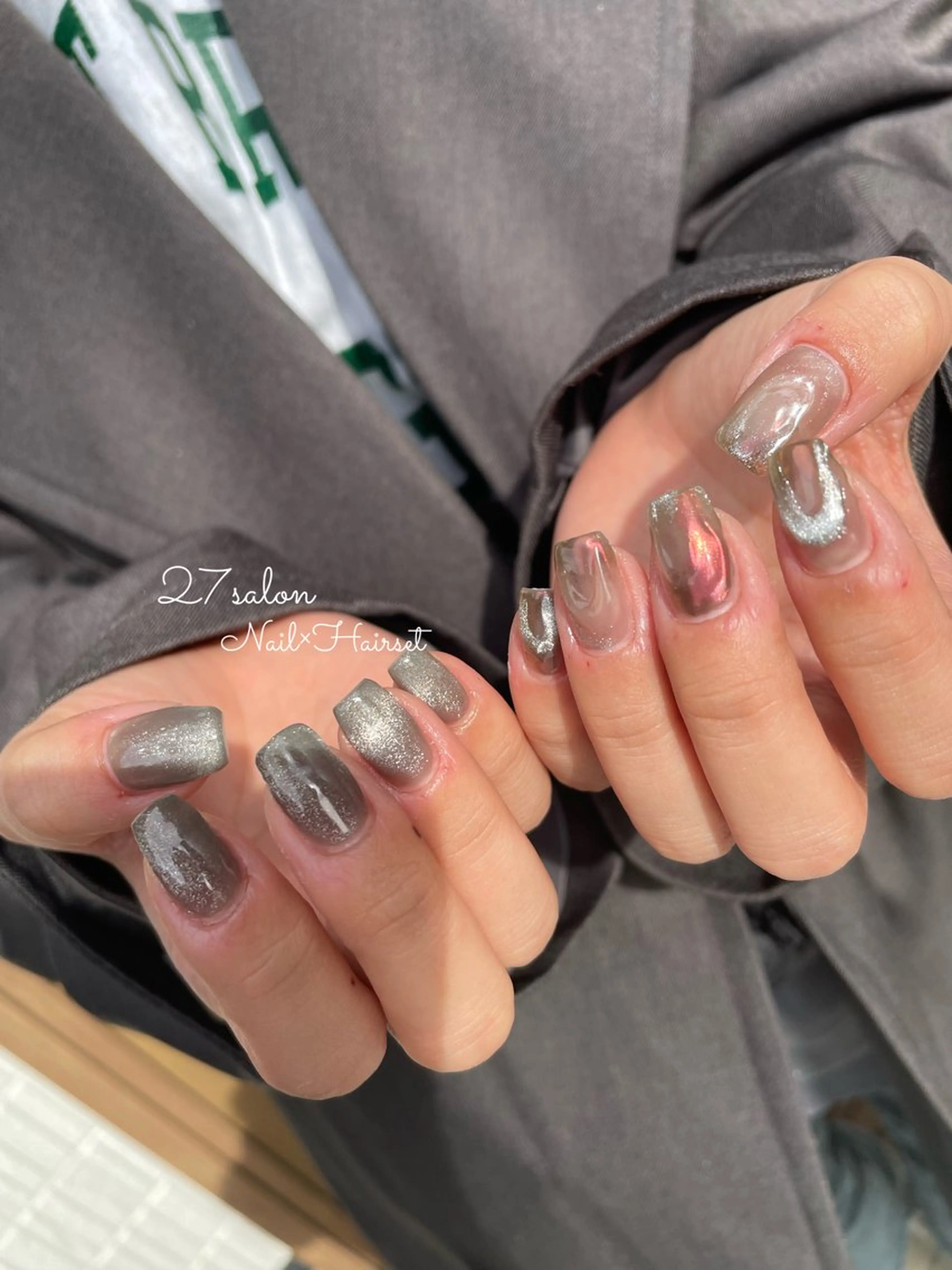 ネイル アートネイル ニュアンスネイル 27salon yuinaのネイルデザイン