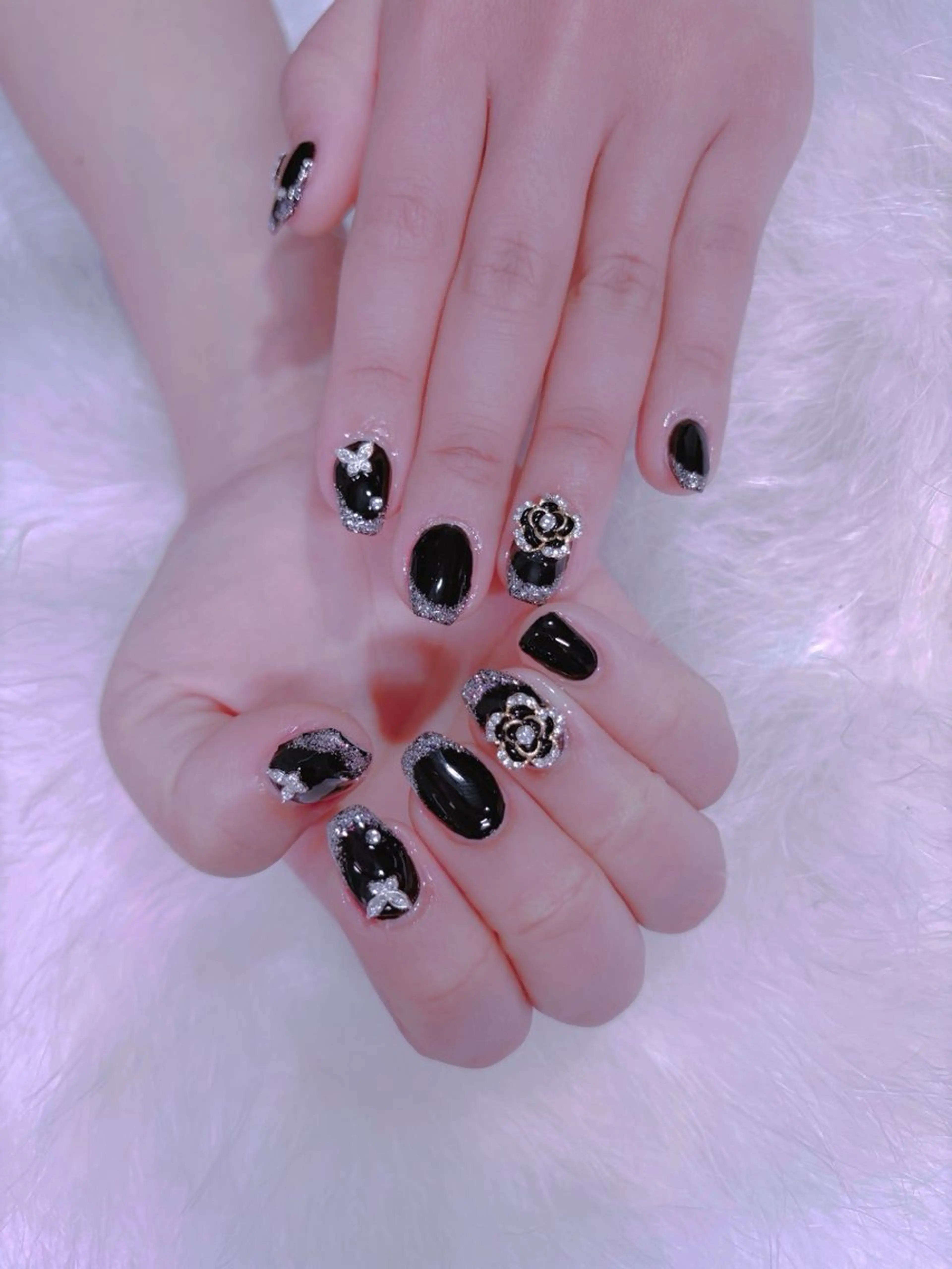 ネイル チークネイル 桜ネイル 長さ出し フットネイル フレンチネイル ビューティー ネイルのネイルデザイン