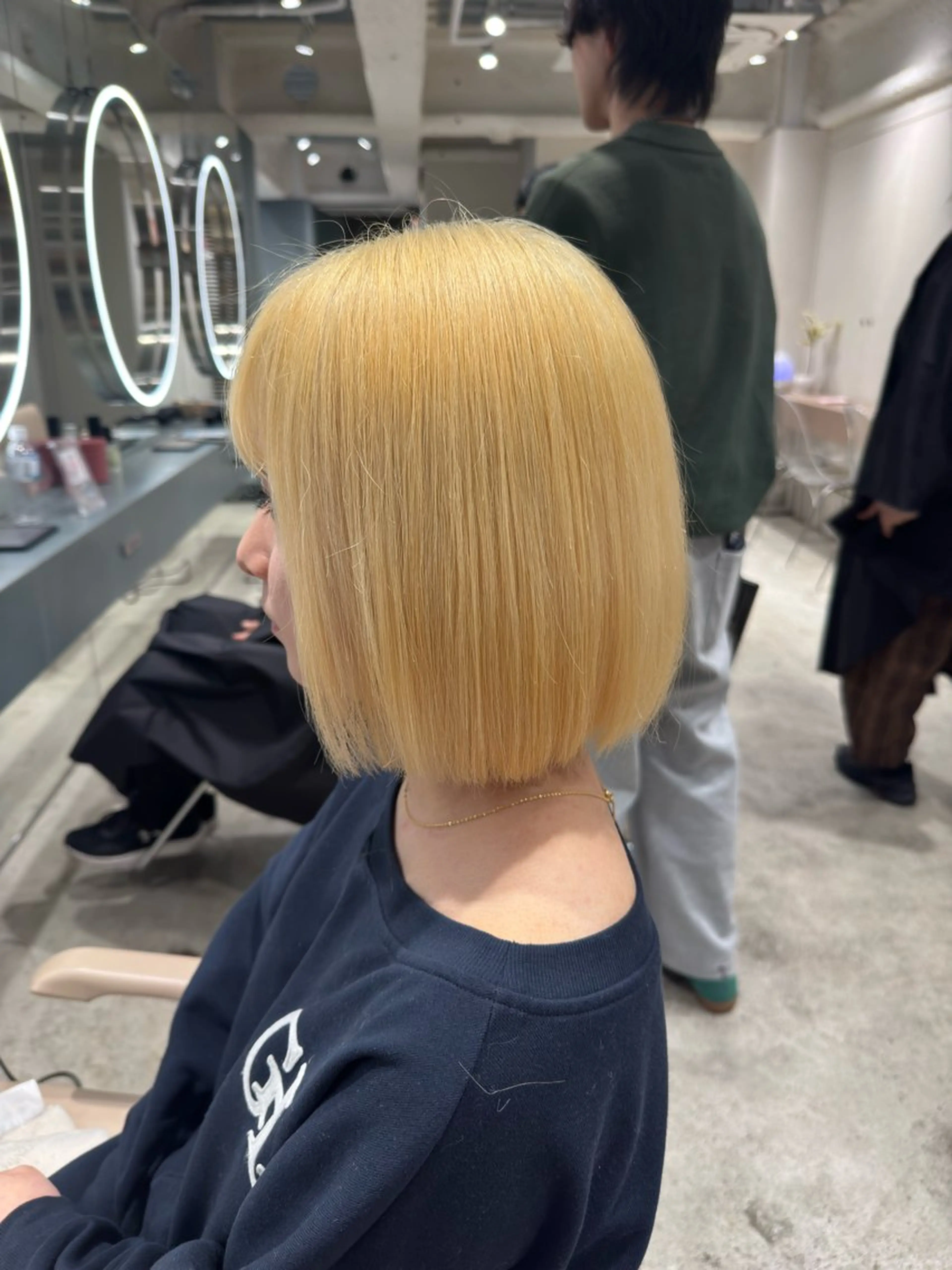 セミロング カラー ヘアカラー 立川/ブリーチ/ 複雑履歴/ 西川翔真のヘアスタイル