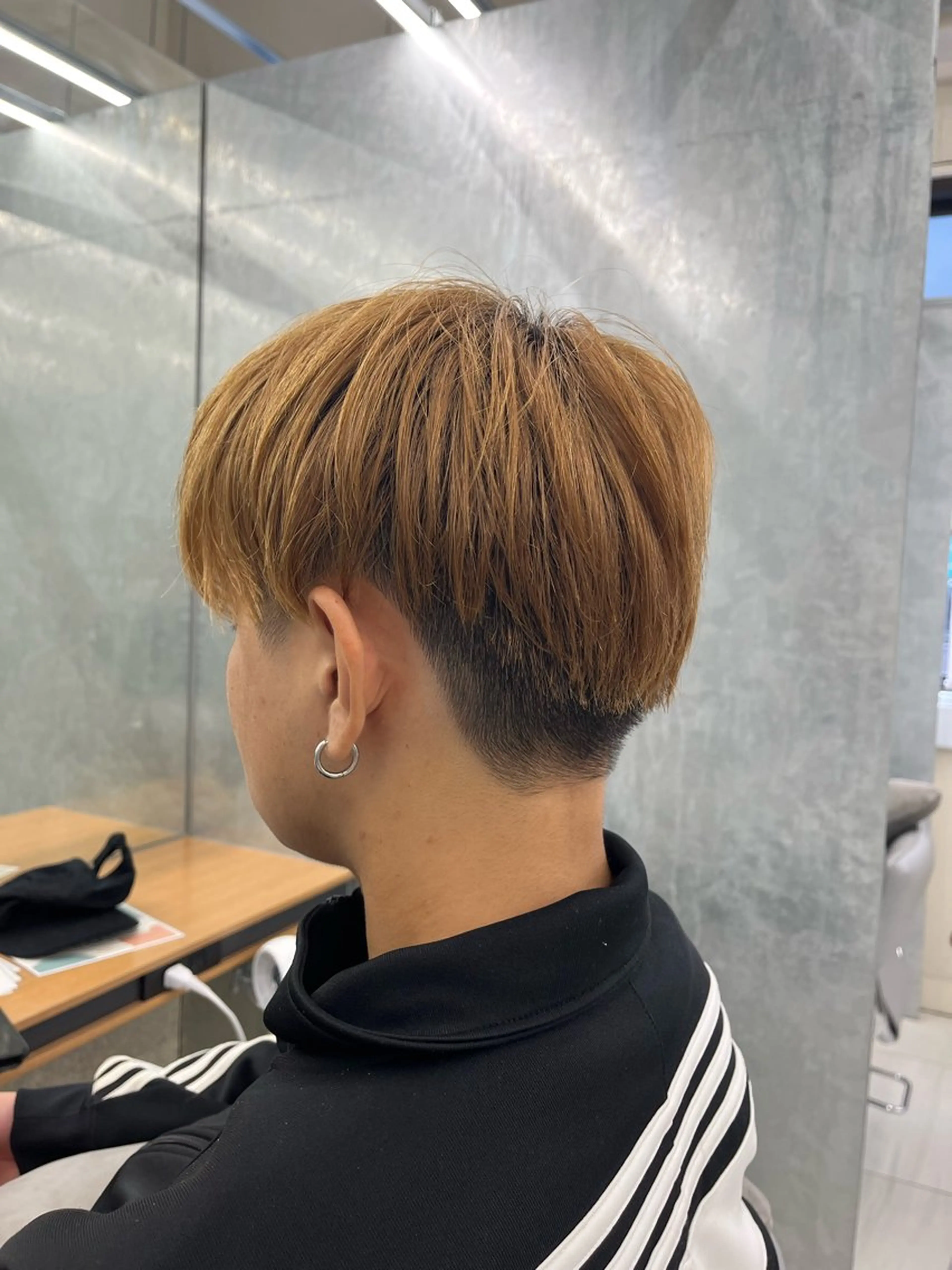 メンズ マッシュ 刈り上げ カット 神作 汐里　江古田 /透明感カラー🌿のヘアスタイル