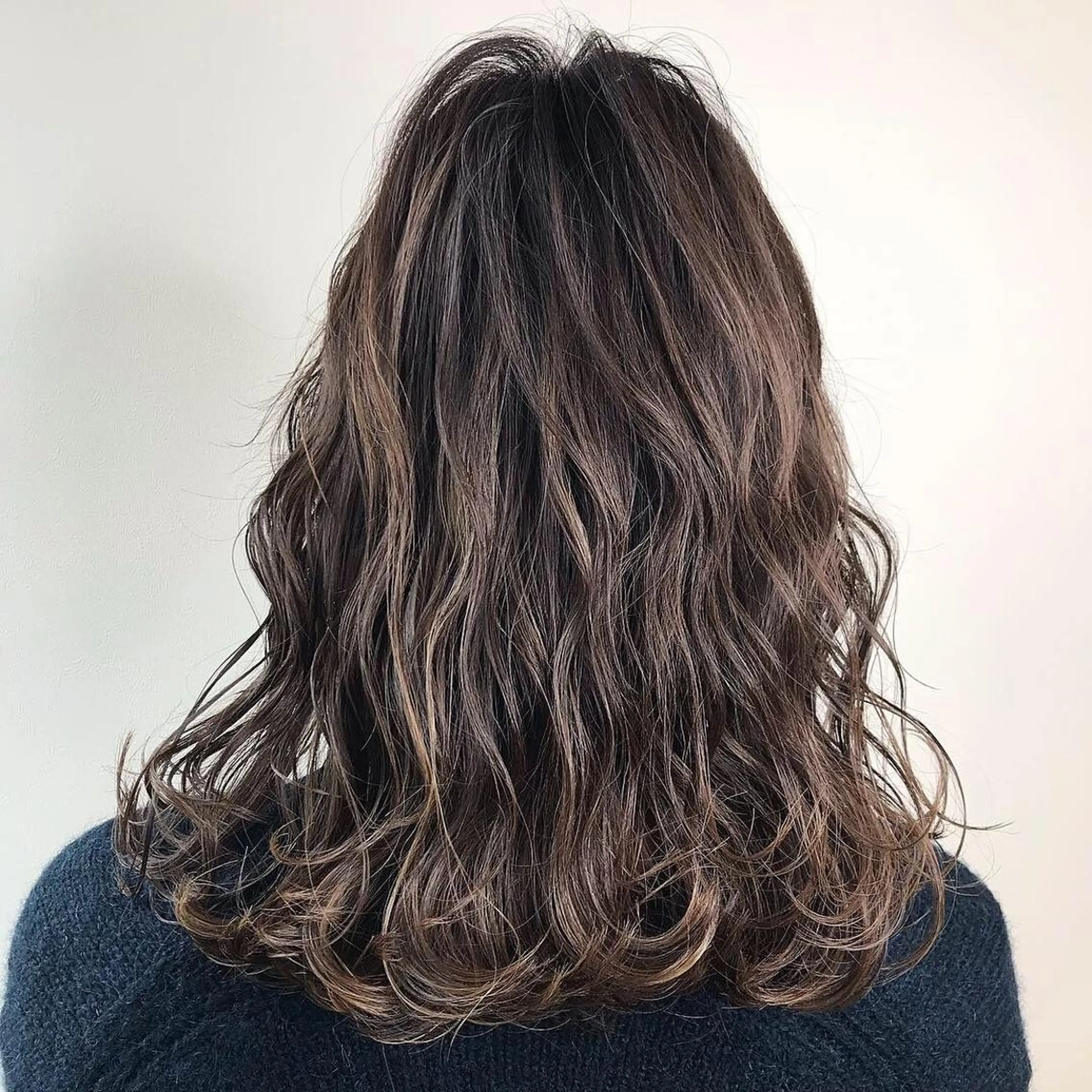 ミディアム カラー カット ヘアカラー トリートメント Lien 深井店のヘアスタイル