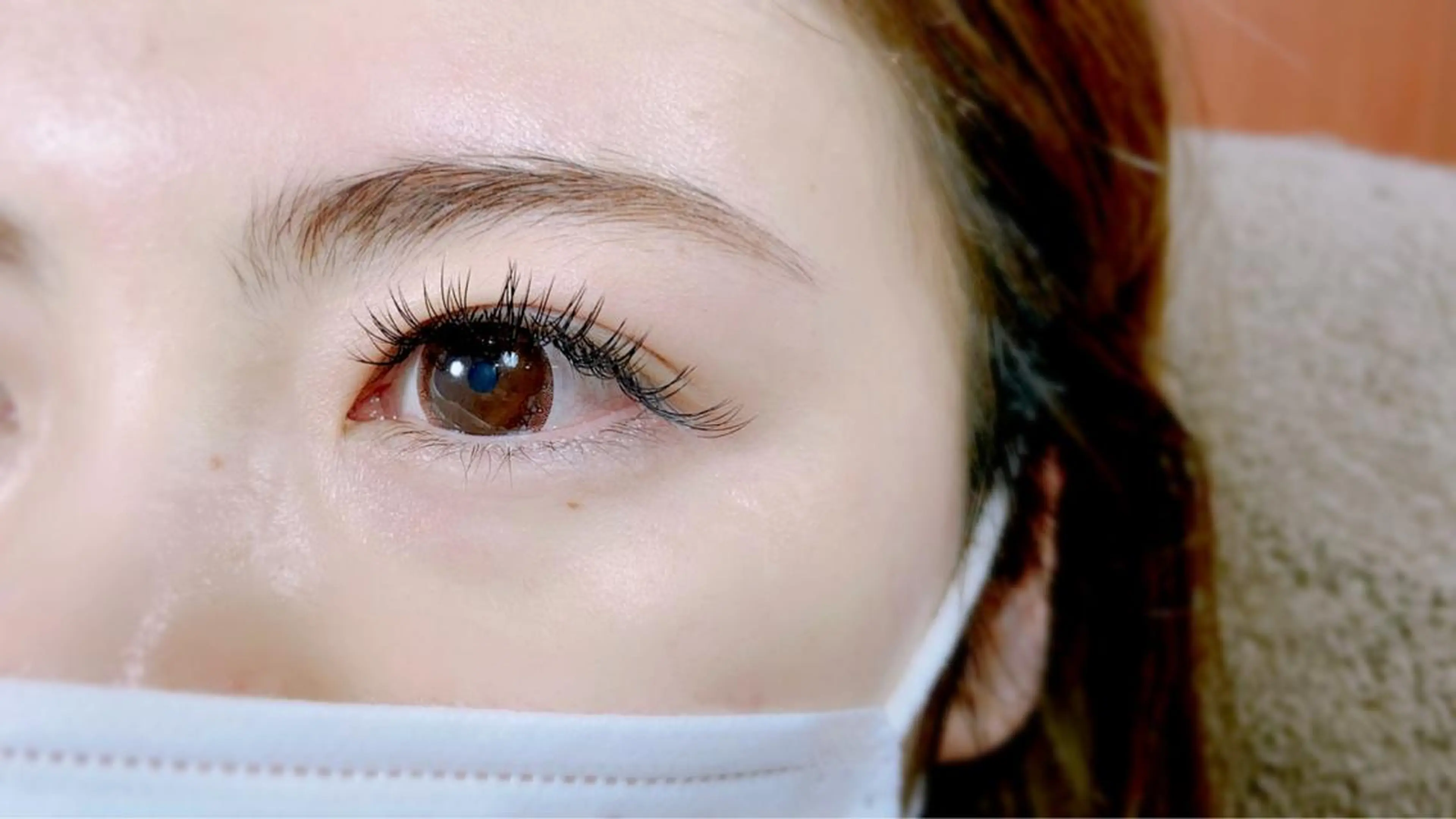 マツエク・マツパ Cカール フラットラッシュ マツエク LASHIQ南堀江 奥優美のマツエク・マツパデザイン